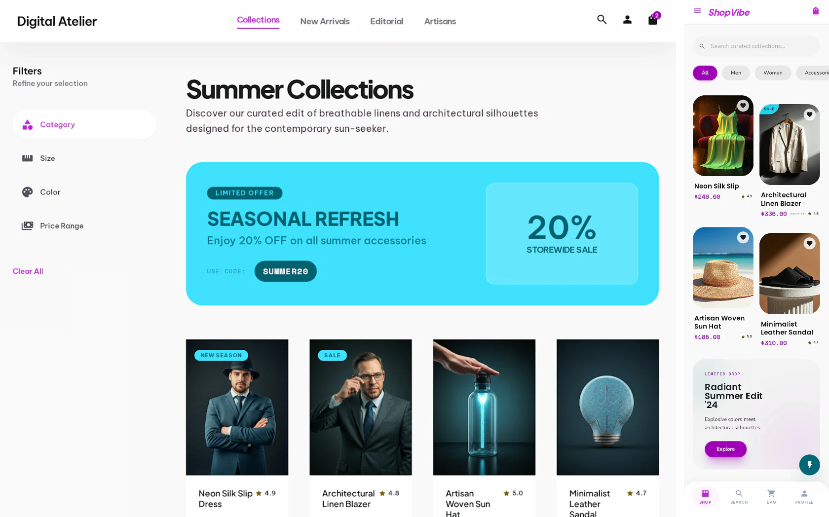 ShopVibe 设计系统预览