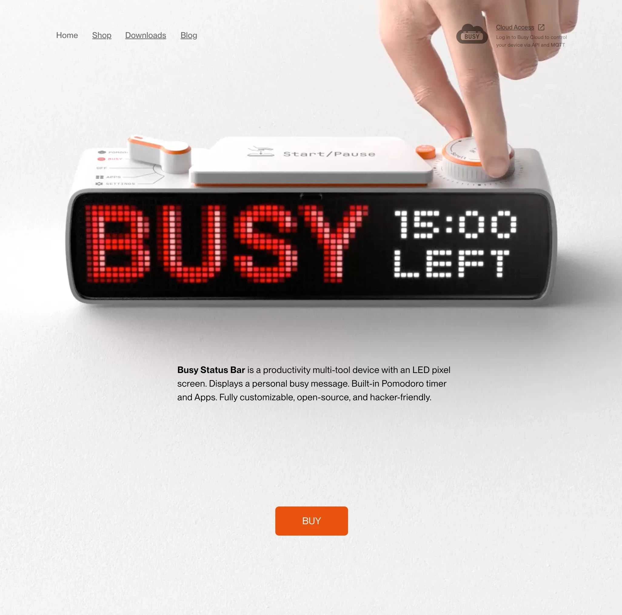 Busy Status Bar，落地页、SaaS 网站设计灵感详情图 1