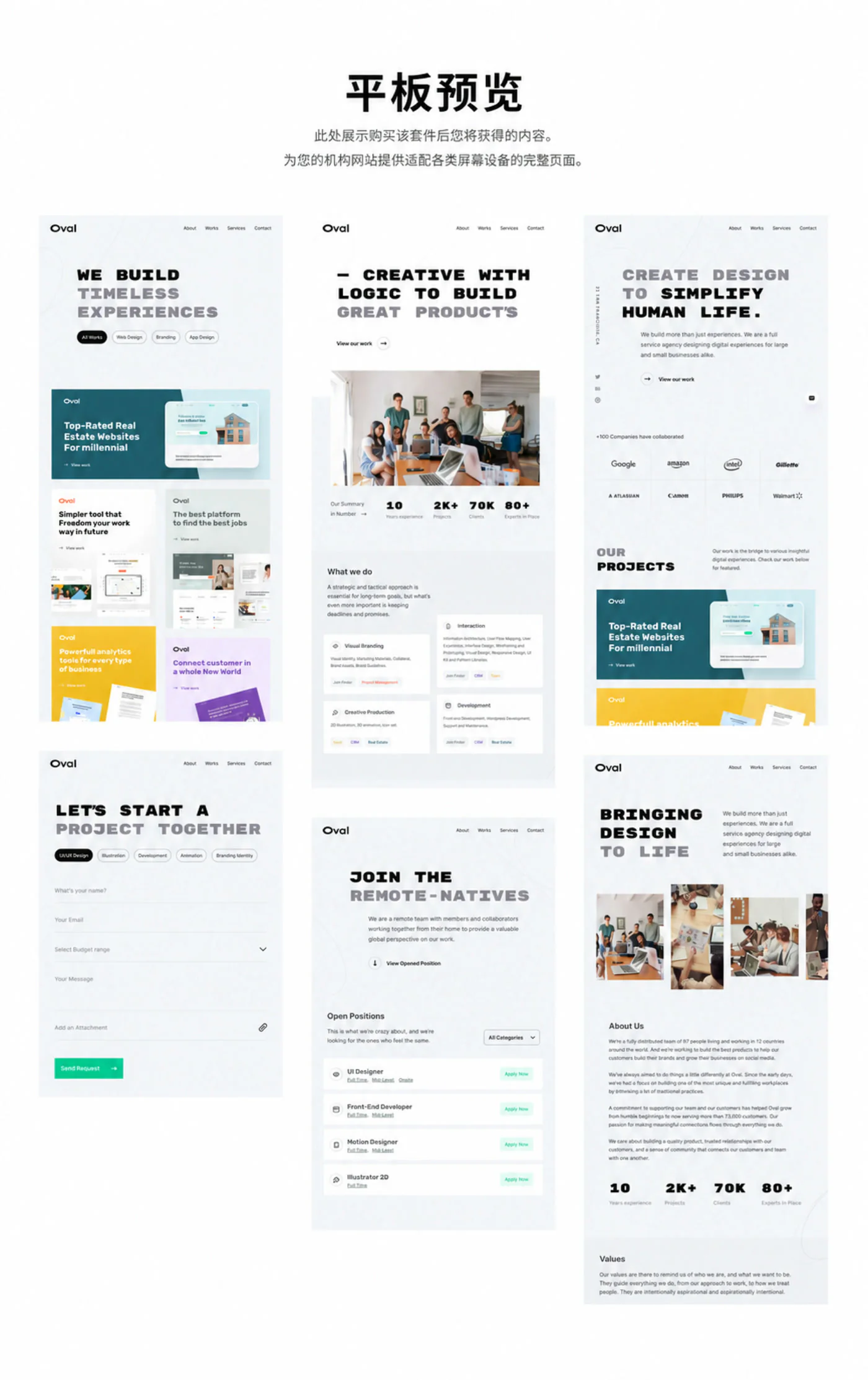 创意设计代理官网Figma网站UI模板工作室作品展示源文件详情图 9