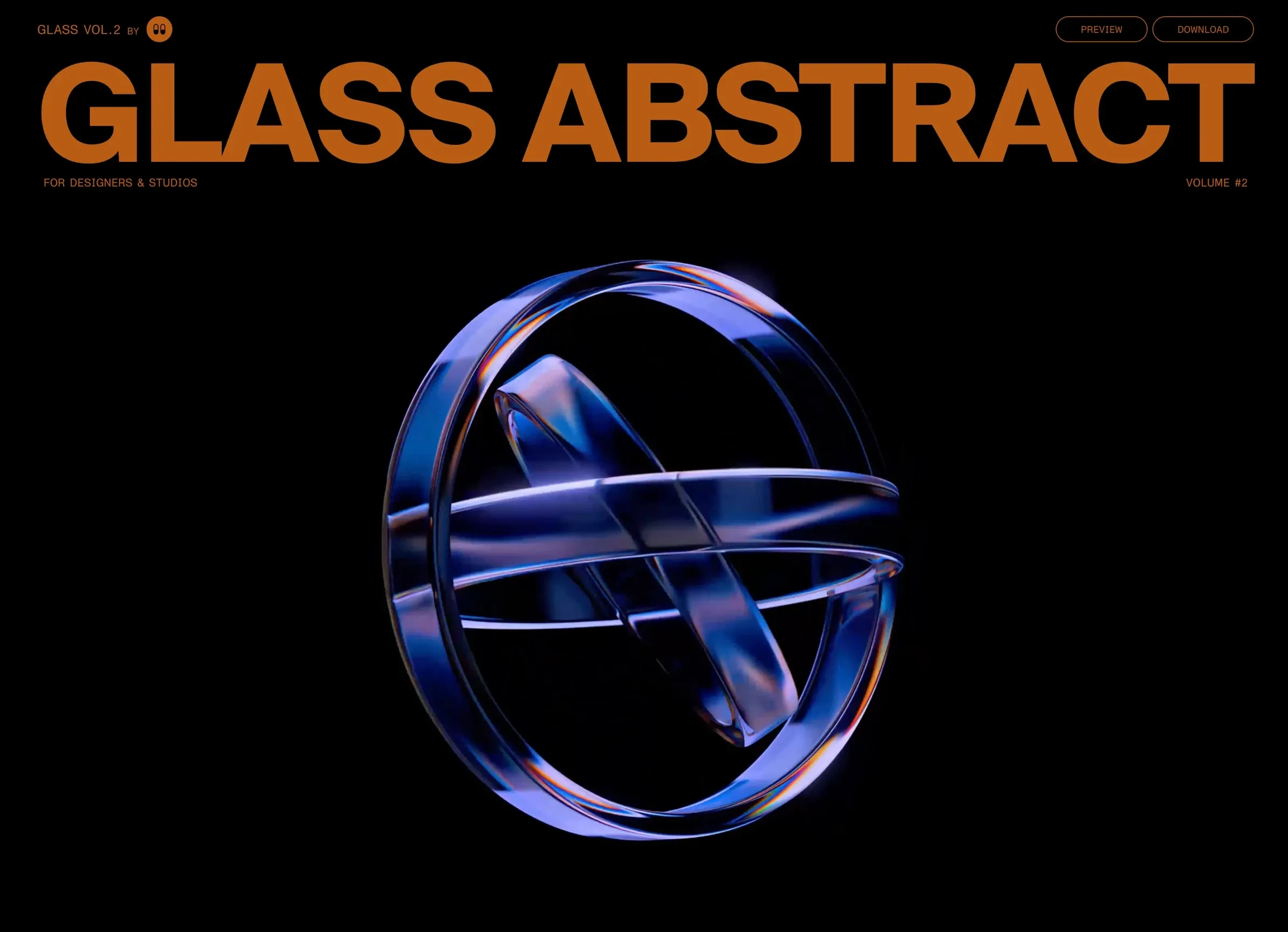 Glass abstract，落地页 网站设计灵感详情图 1