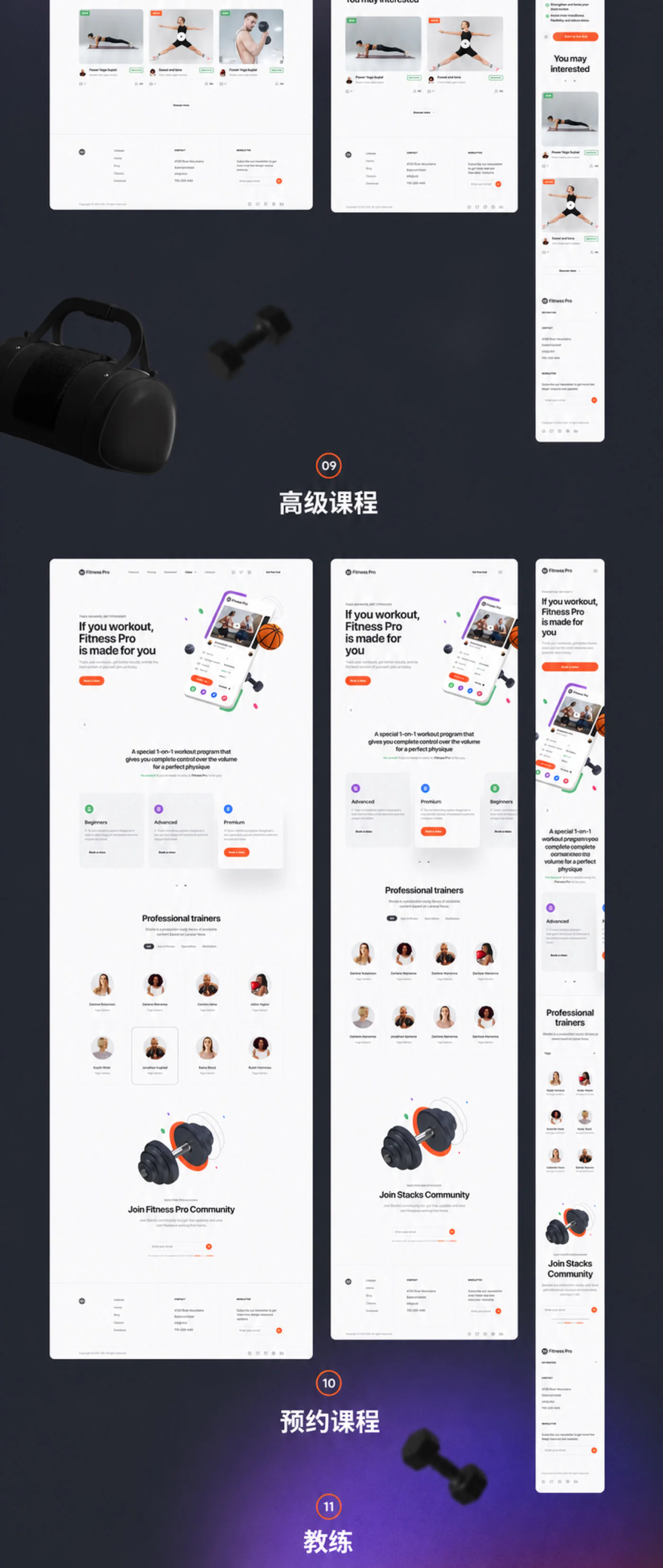 现代企业官网Figma网页UI套件公司商务网站设计源文件详情图 10