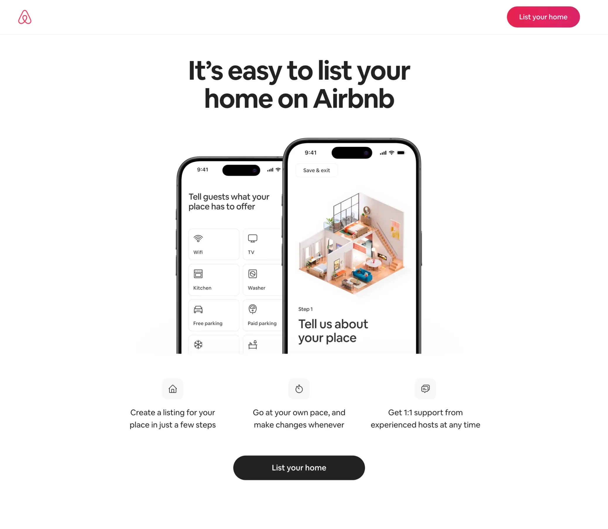 Airbnb Homes，落地页 网站设计灵感详情图 1