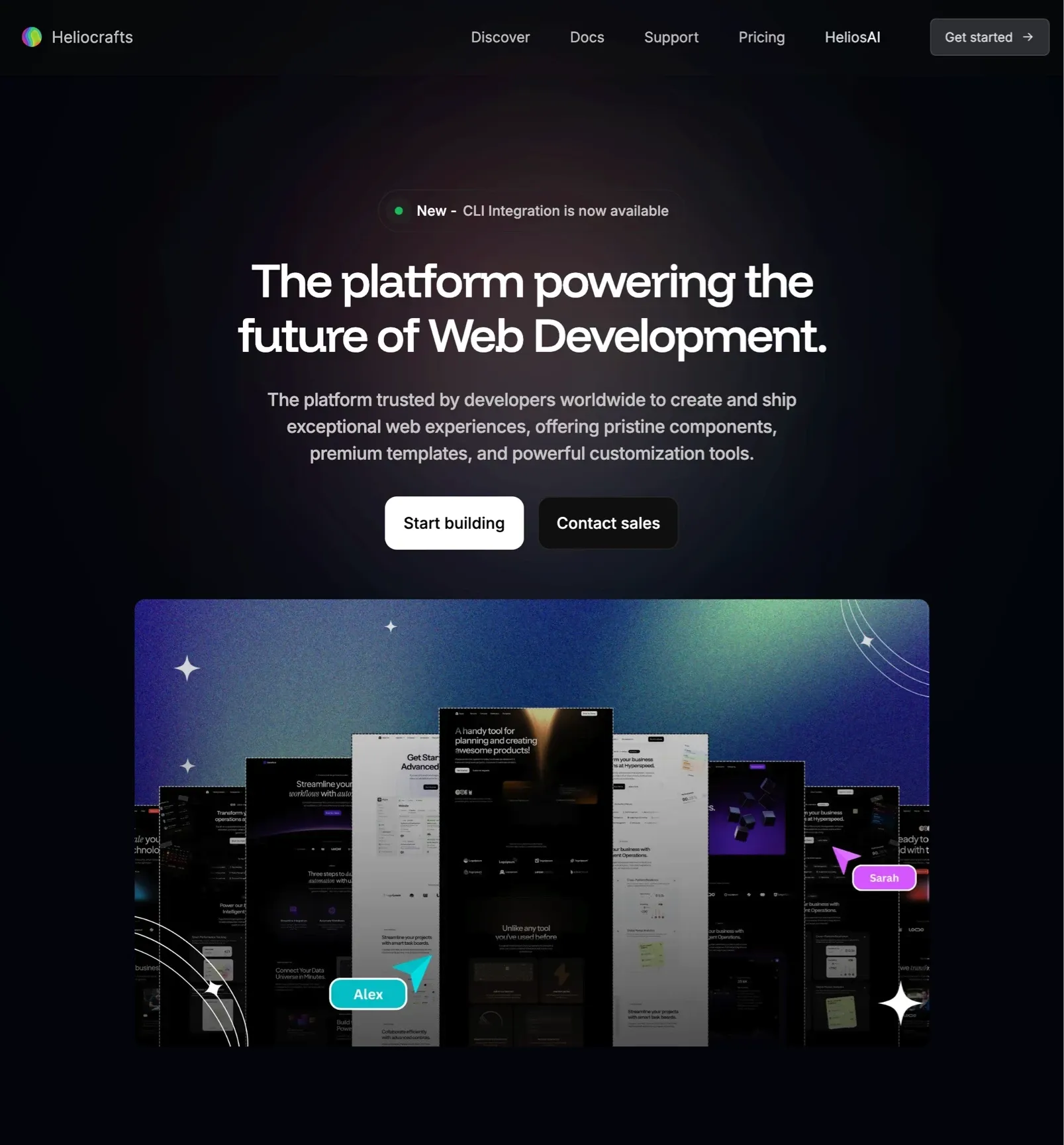 Heliocrafts，人工智能、SaaS 网站设计灵感详情图 1