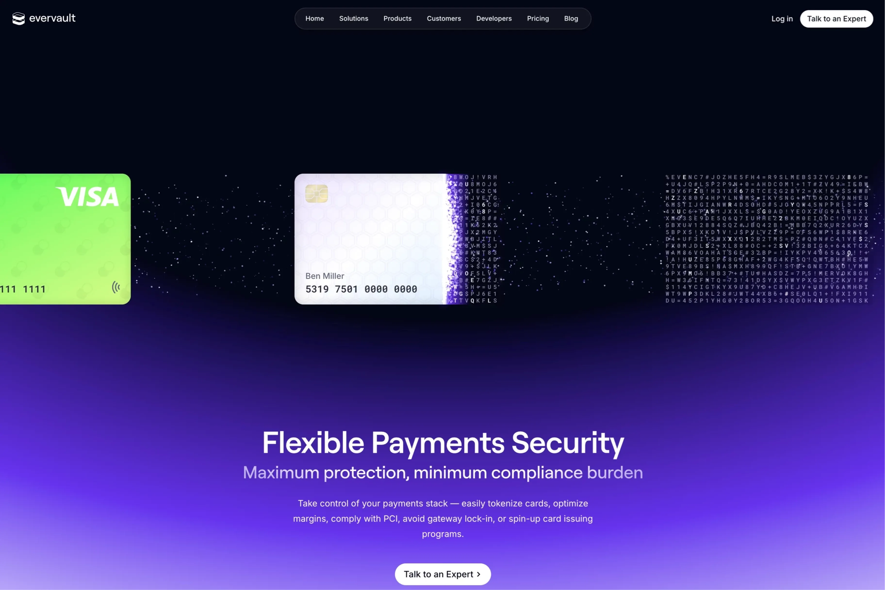 Evervault，落地页、SaaS 网站设计灵感详情图 1