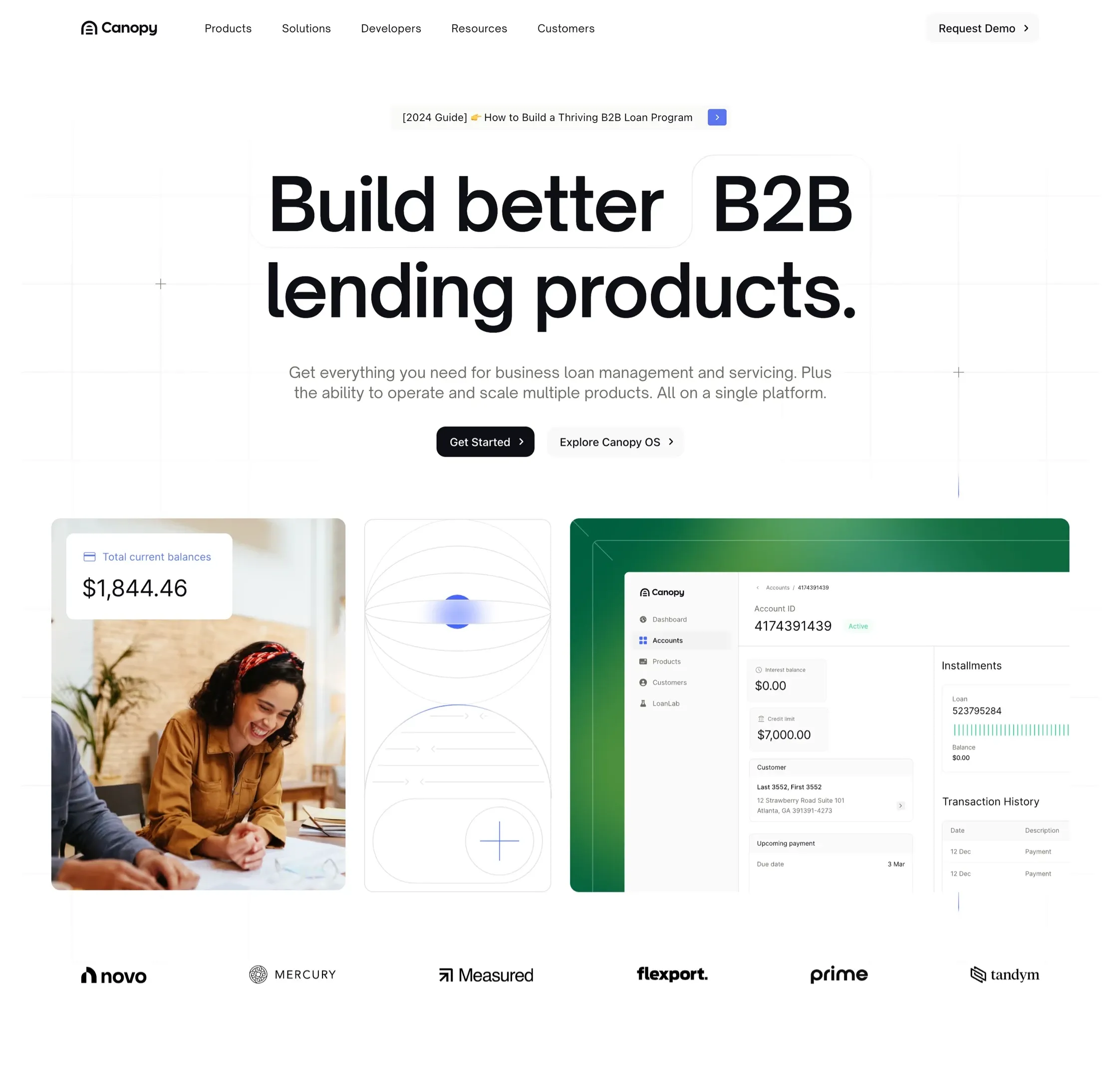 Canopy，落地页、SaaS 网站设计灵感详情图 1