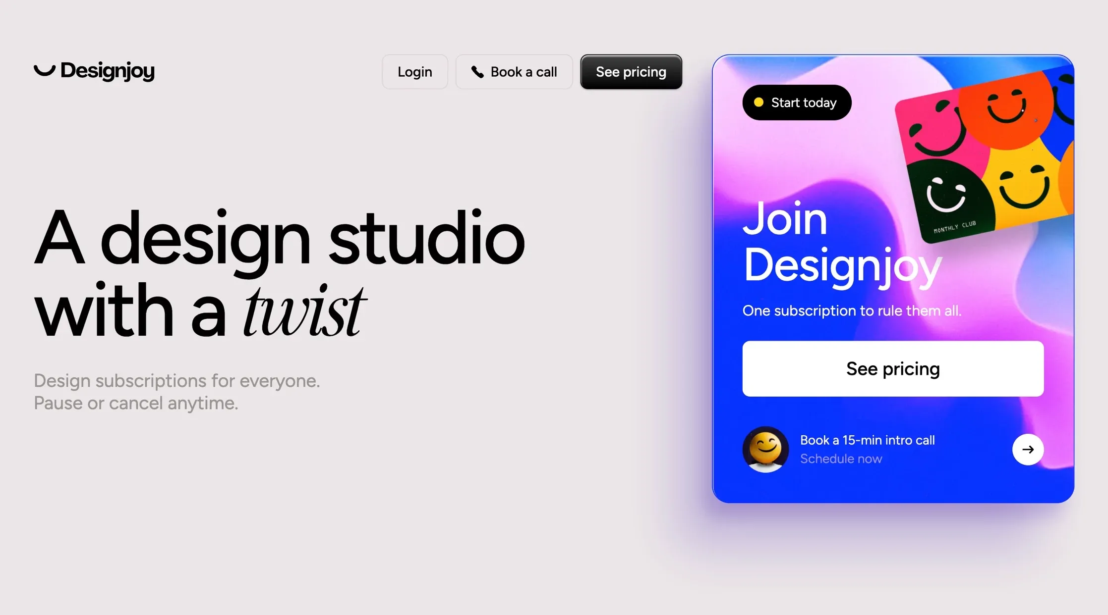 Designjoy，落地页 网站设计灵感详情图 1