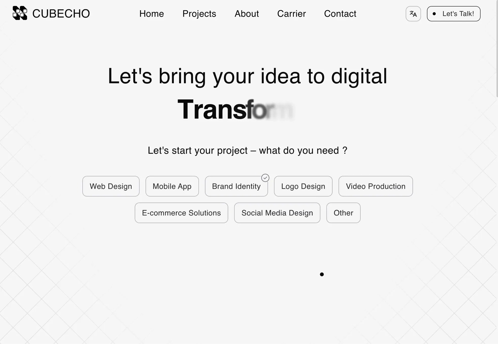 Cubecho，作品集 网站设计灵感详情图 1
