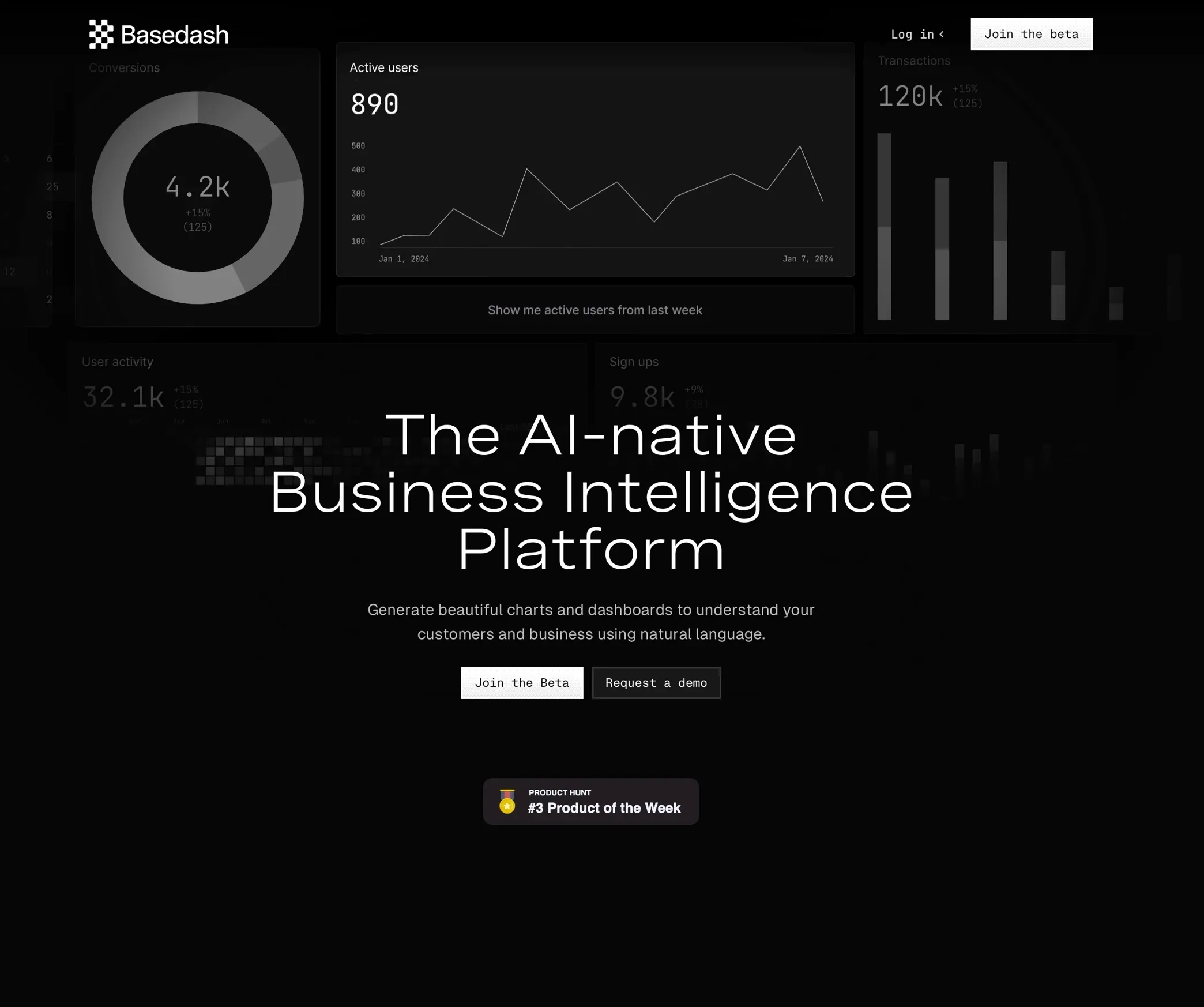 Basedash，人工智能、SaaS 网站设计灵感详情图 1