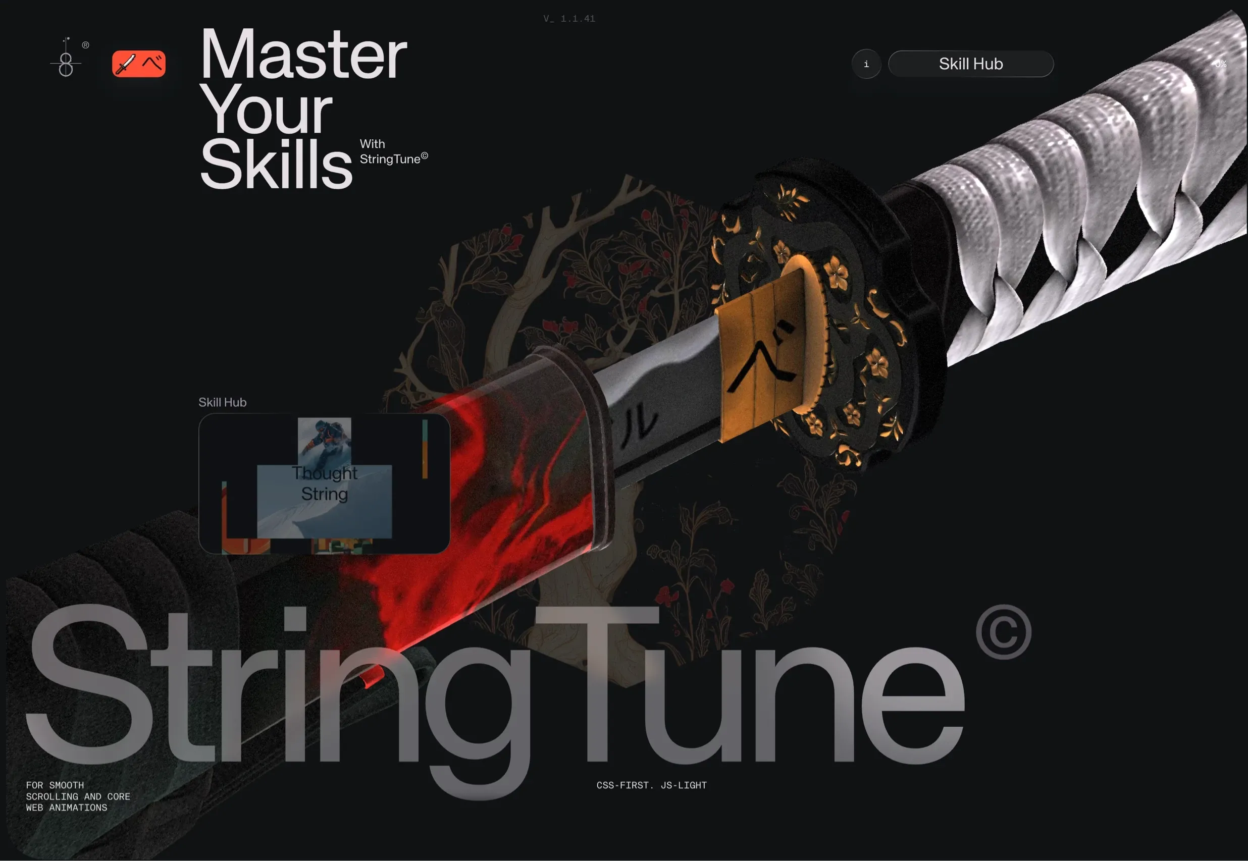 StringTune，落地页 网站设计灵感详情图 1