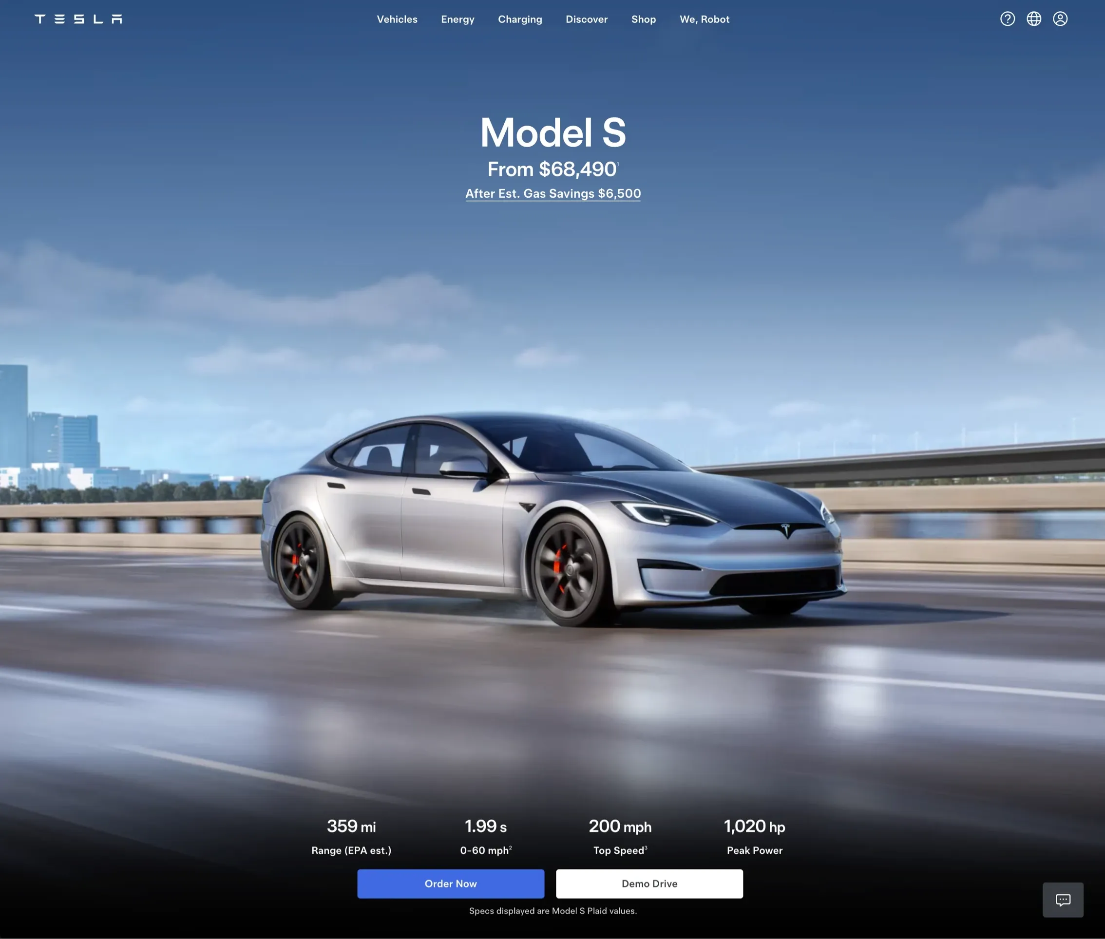 Tesla，落地页 网站设计灵感详情图 1