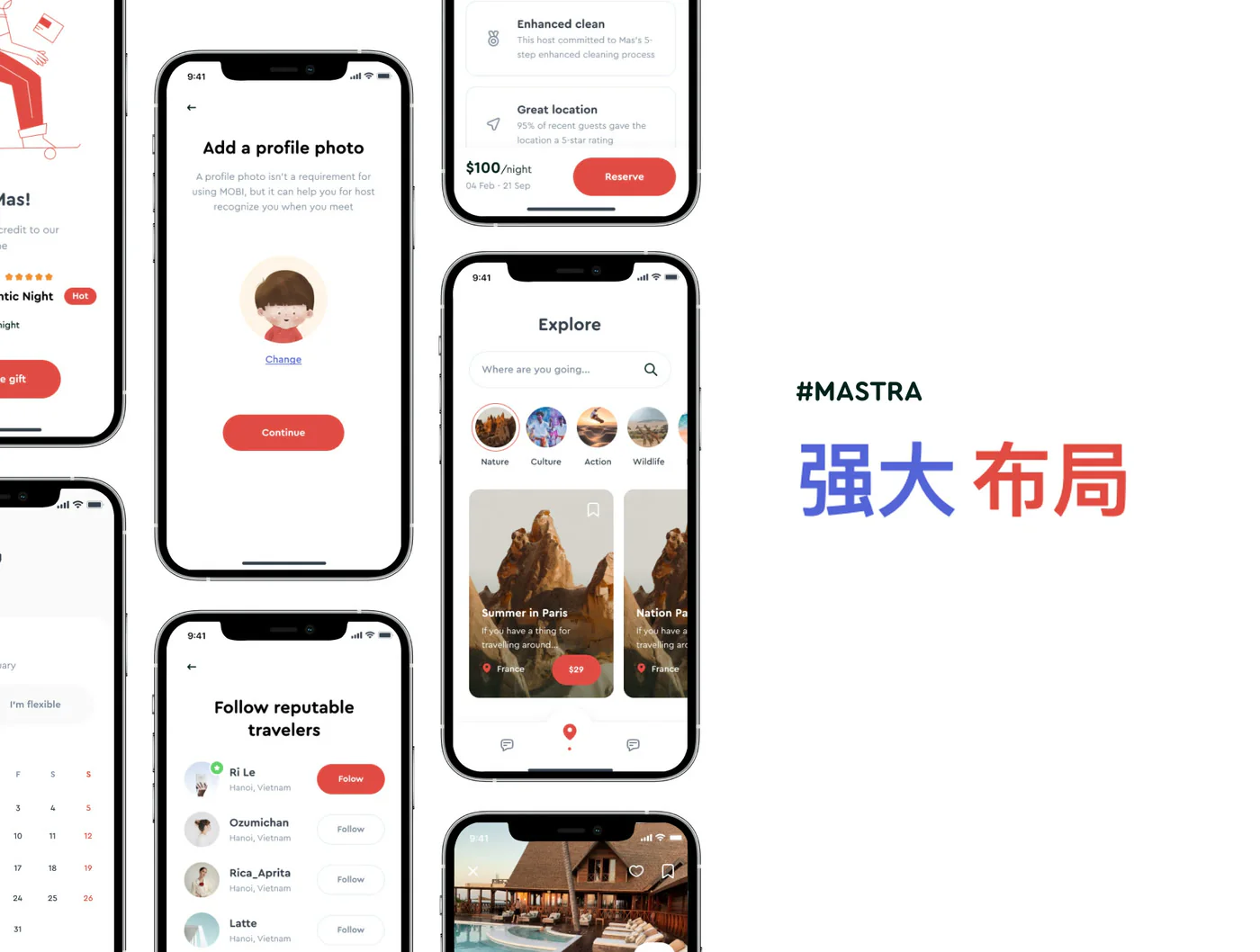 旅行预订平台Figma网页应用UI模板旅游酒店订票界面源文件详情图 2