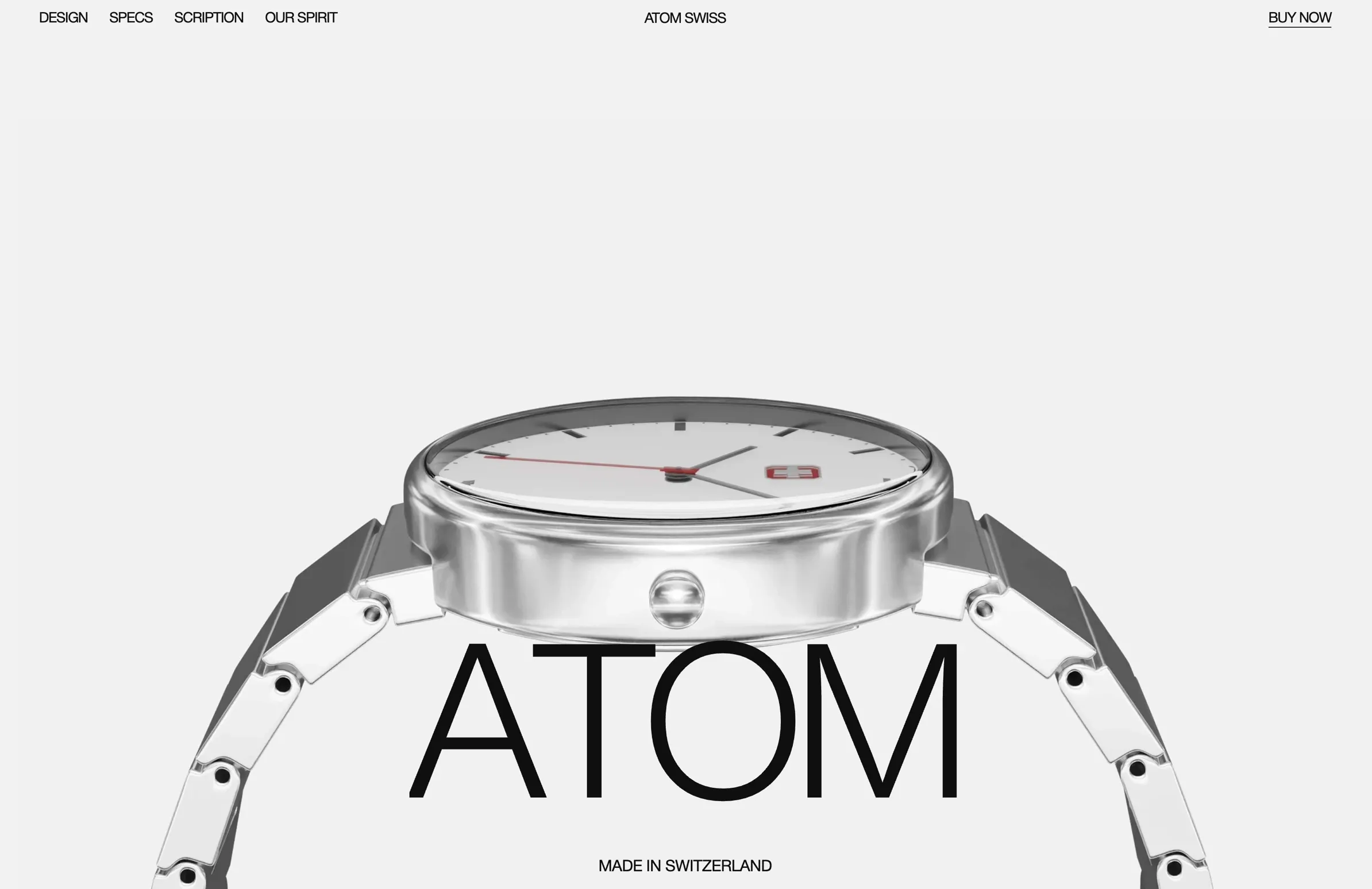 Atom Swiss，落地页 网站设计灵感详情图 1
