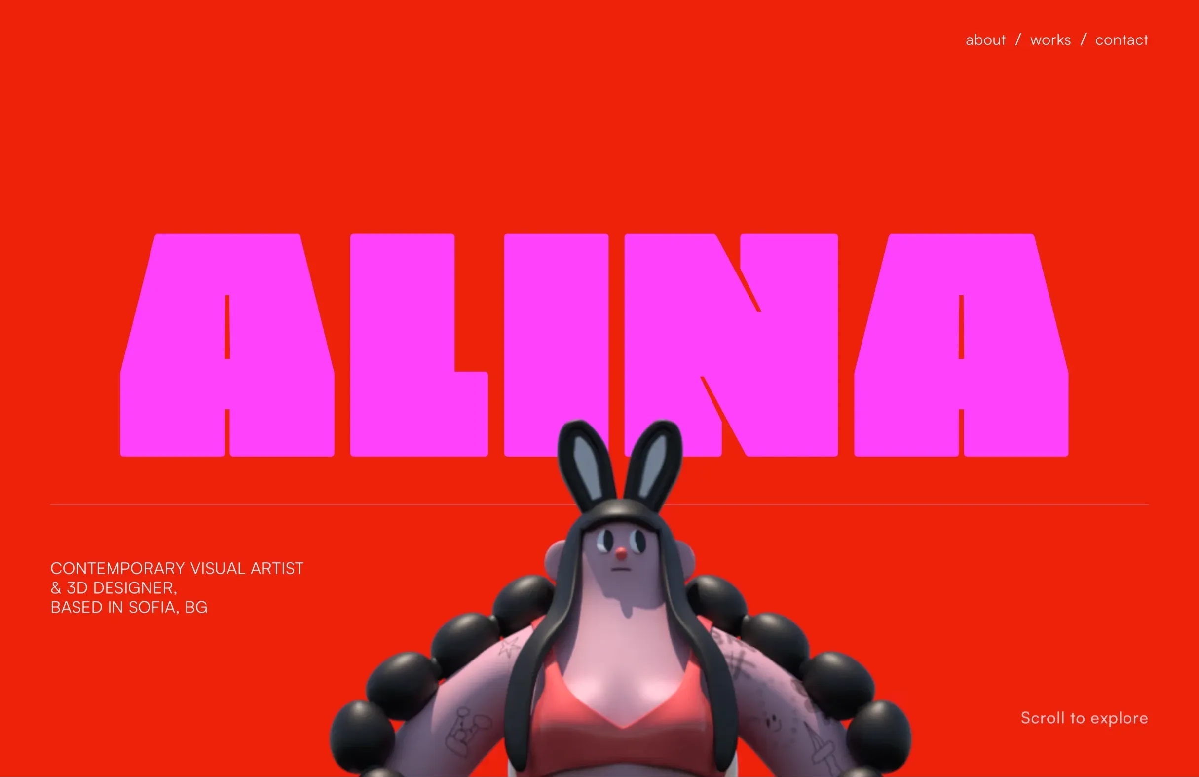 Alina Papazova，作品集 网站设计灵感详情图 1