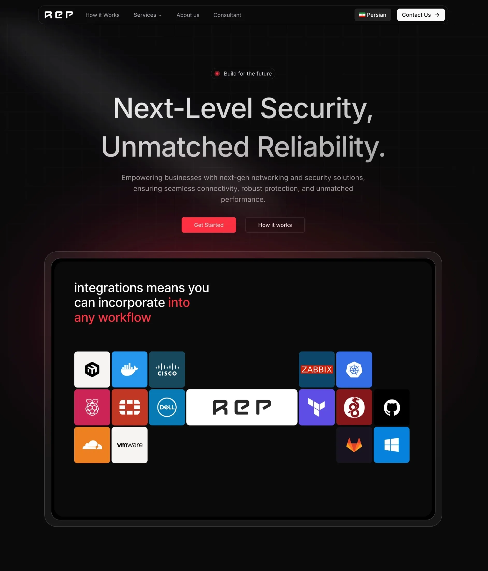 REP，落地页 网站设计灵感详情图 1
