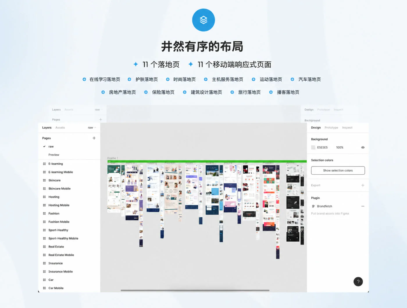 商务品牌落地页Figma网页UI套件企业营销官网模板源文件详情图 6