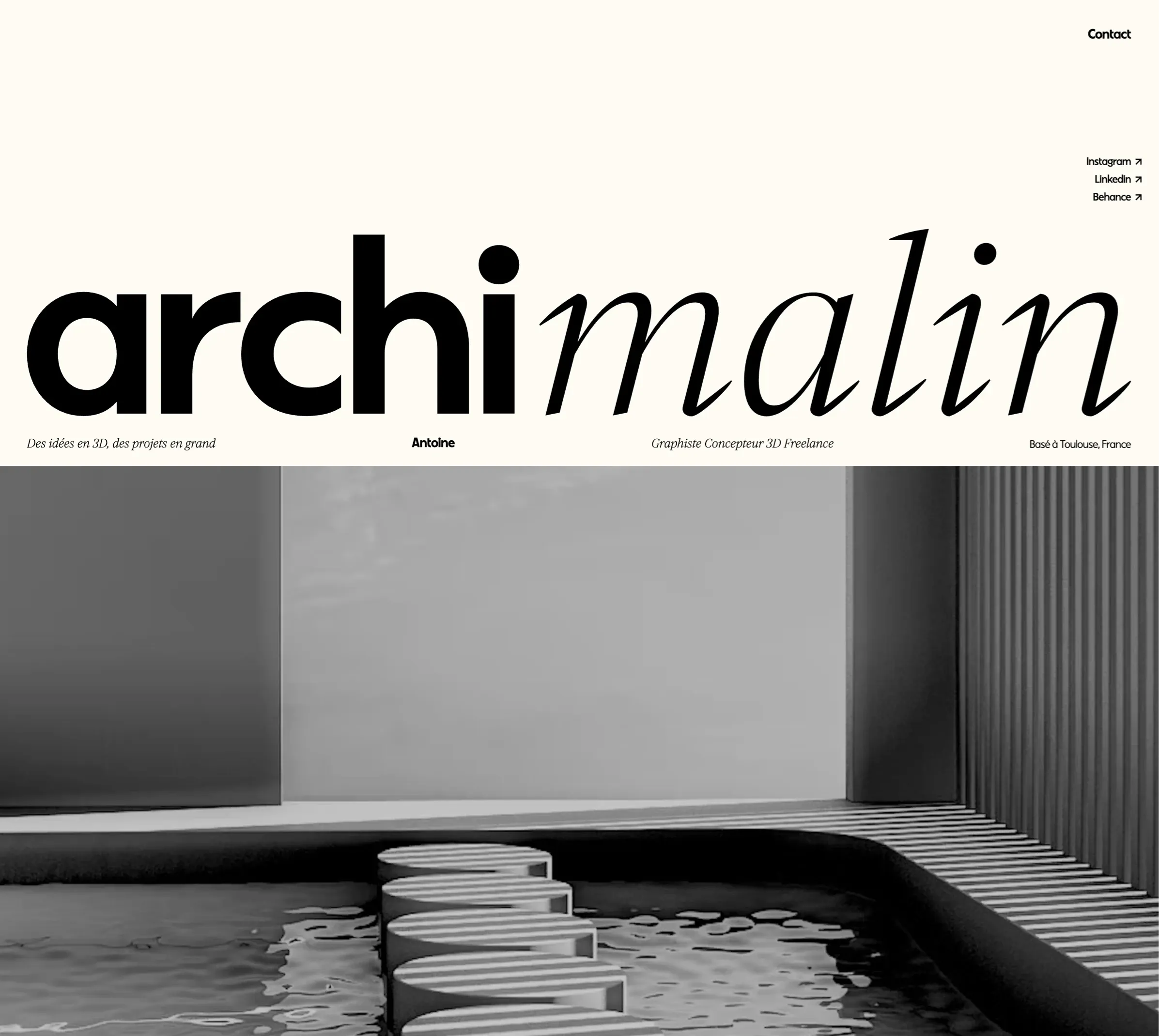 Archi-malin studio，作品集 网站设计灵感详情图 1