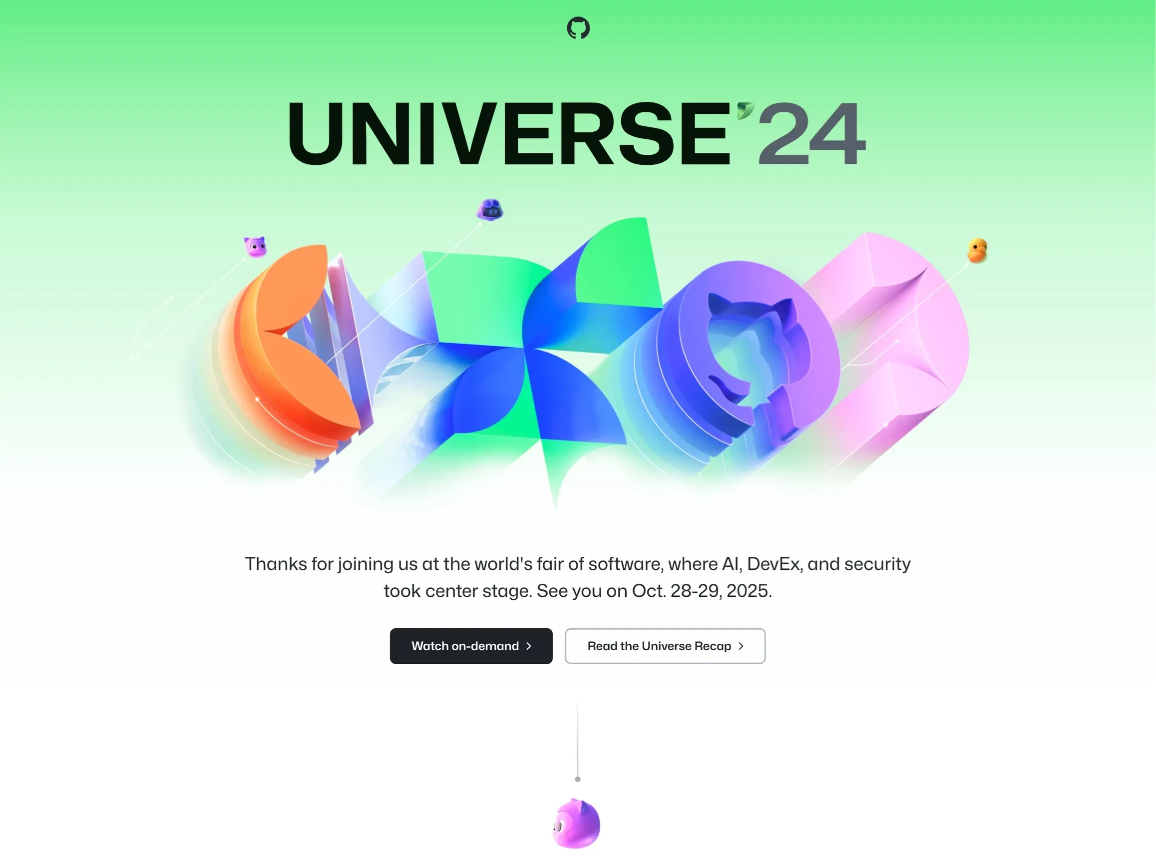 Github Universe 2024，SaaS 网站设计灵感详情图 1