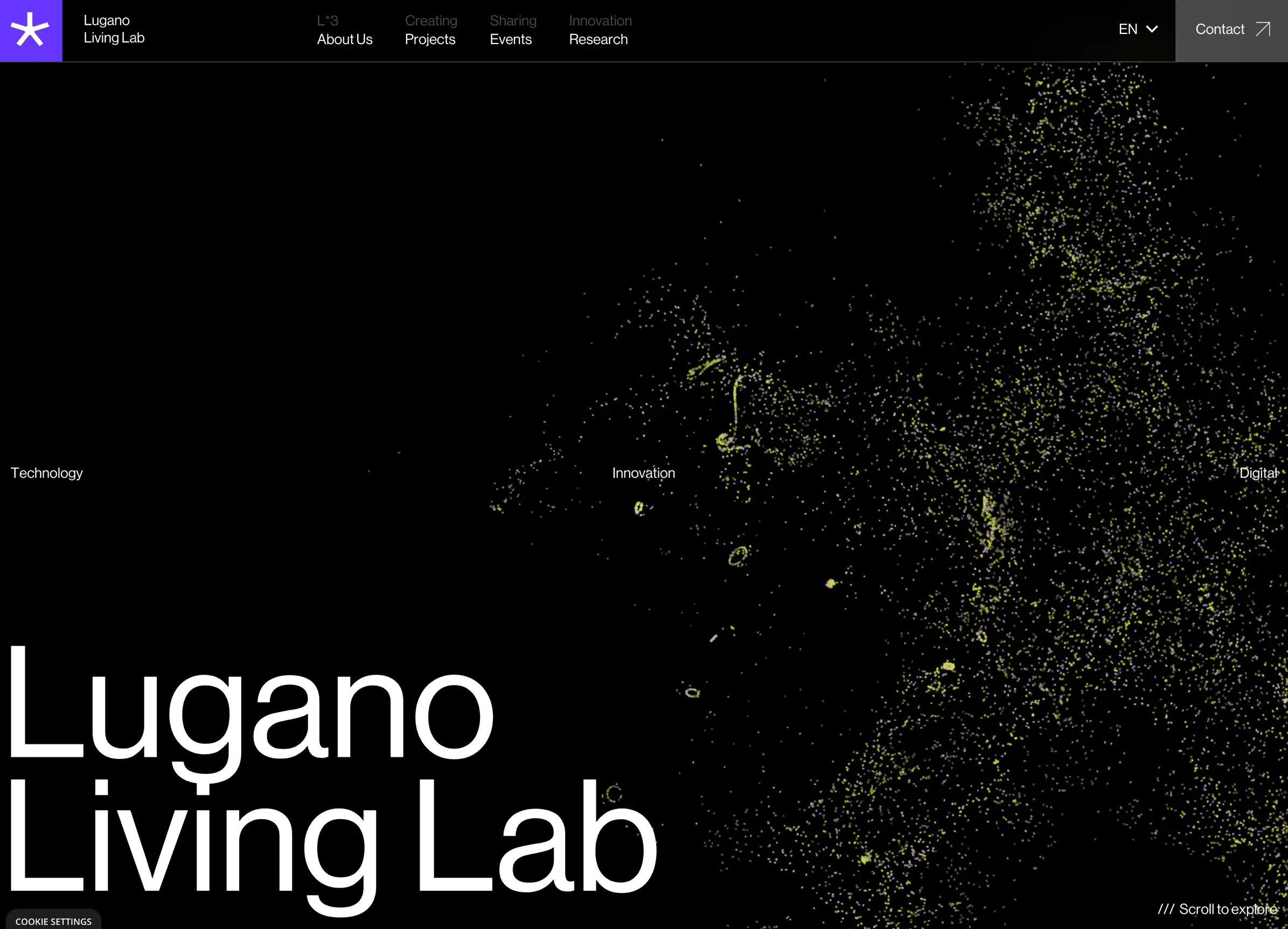 Lugano Living Lab，落地页 网站设计灵感详情图 1