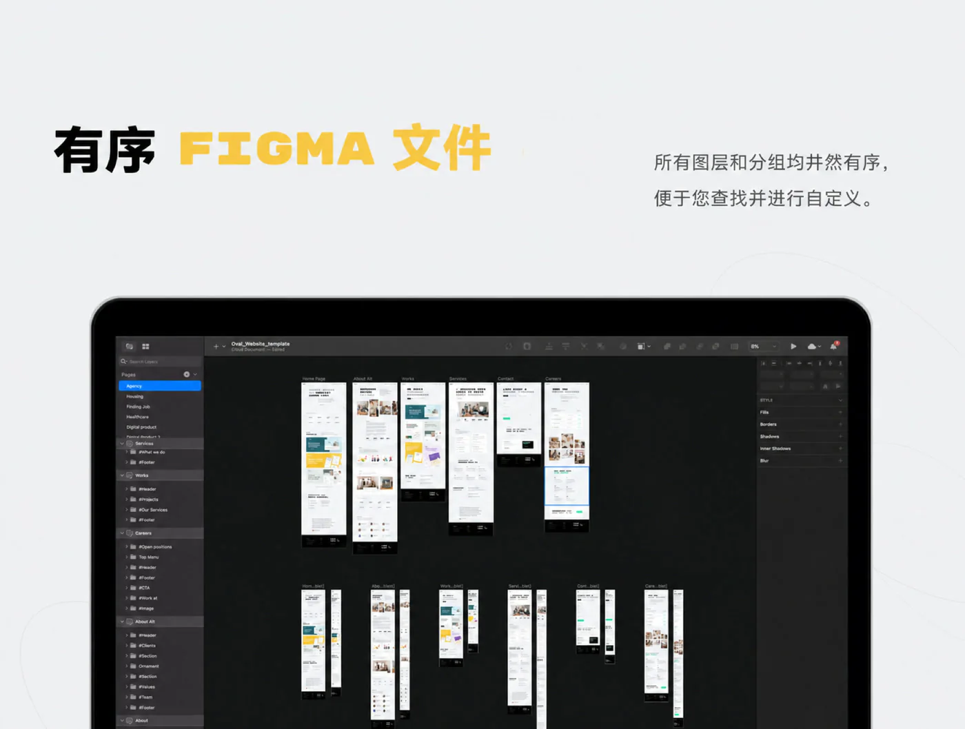 创意设计代理官网Figma网站UI模板工作室作品展示源文件详情图 3