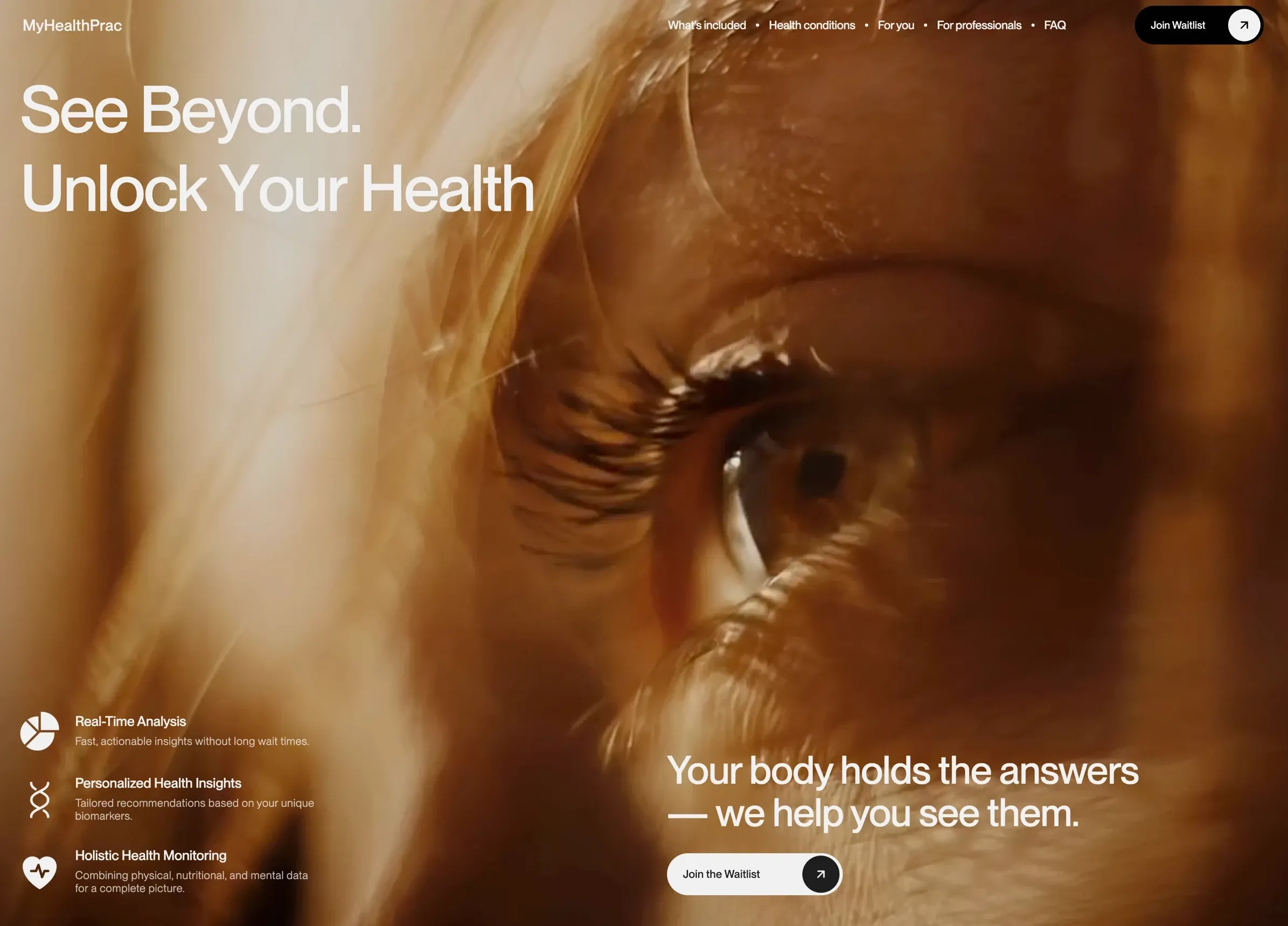 MyHealthPrac，落地页 网站设计灵感详情图 1