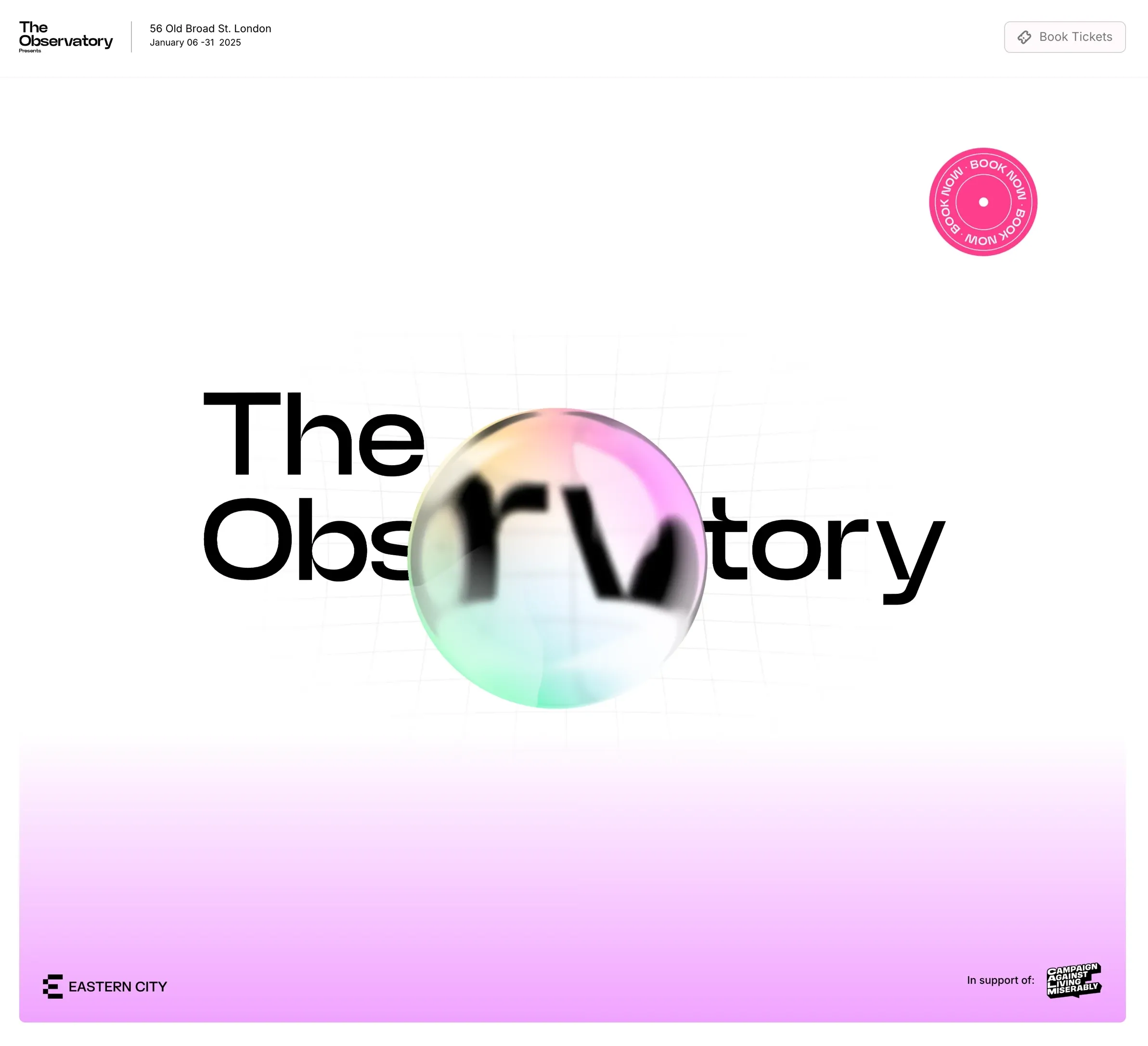The Observatory，落地页 网站设计灵感详情图 1