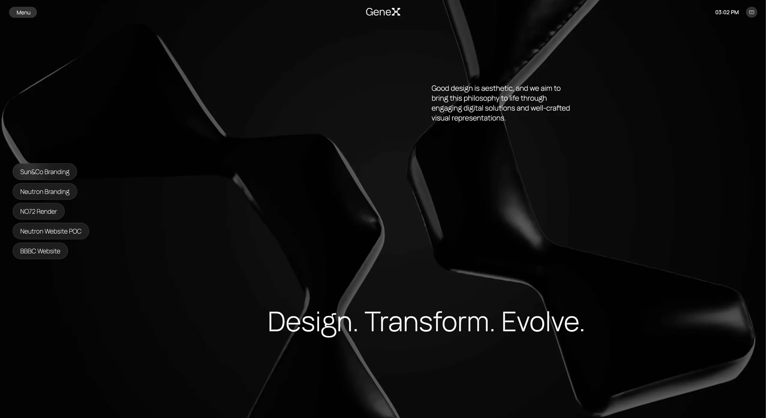 GeneX，作品集 网站设计灵感详情图 1