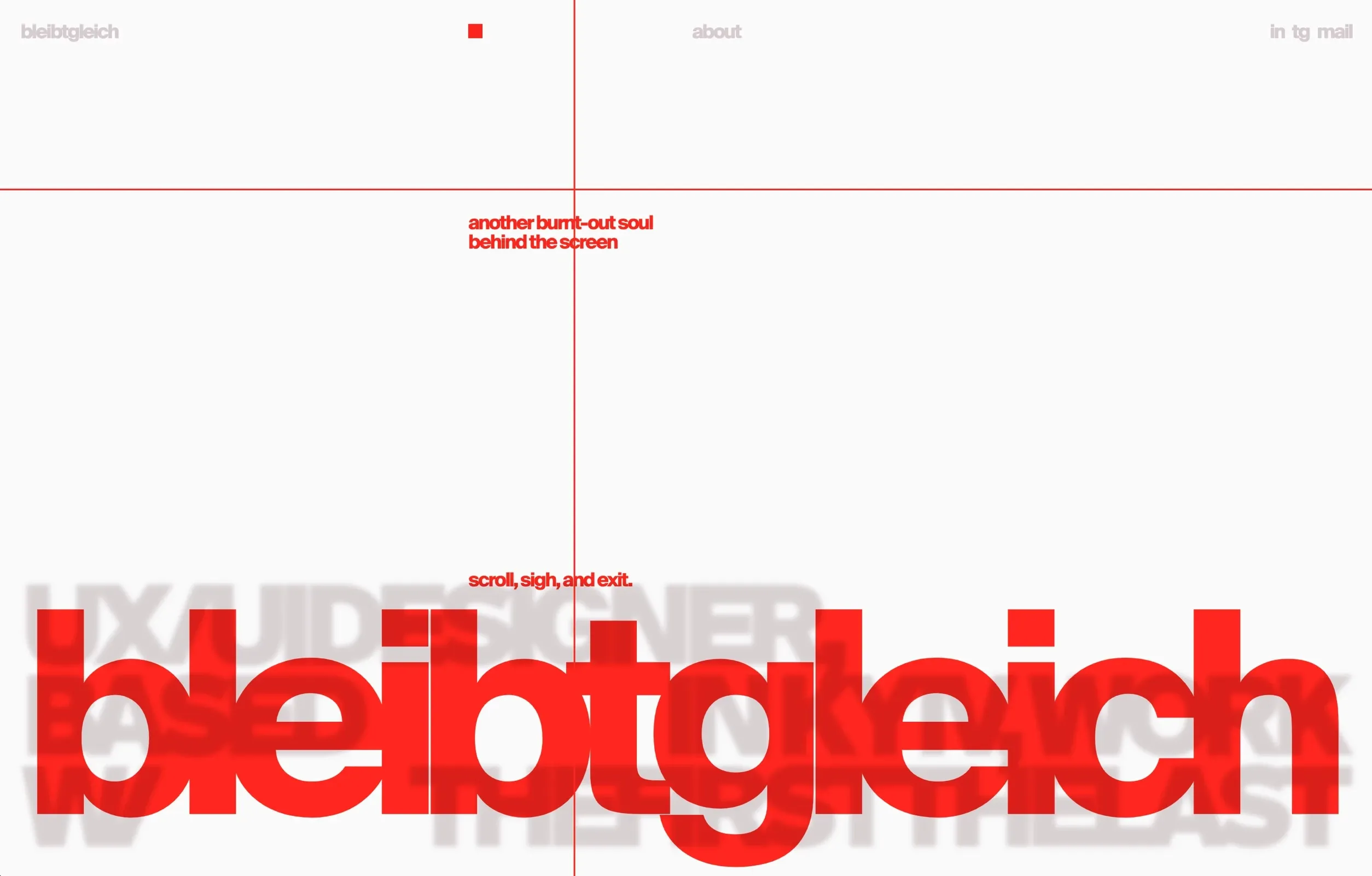 Bleibtgleich，作品集 网站设计灵感详情图 1