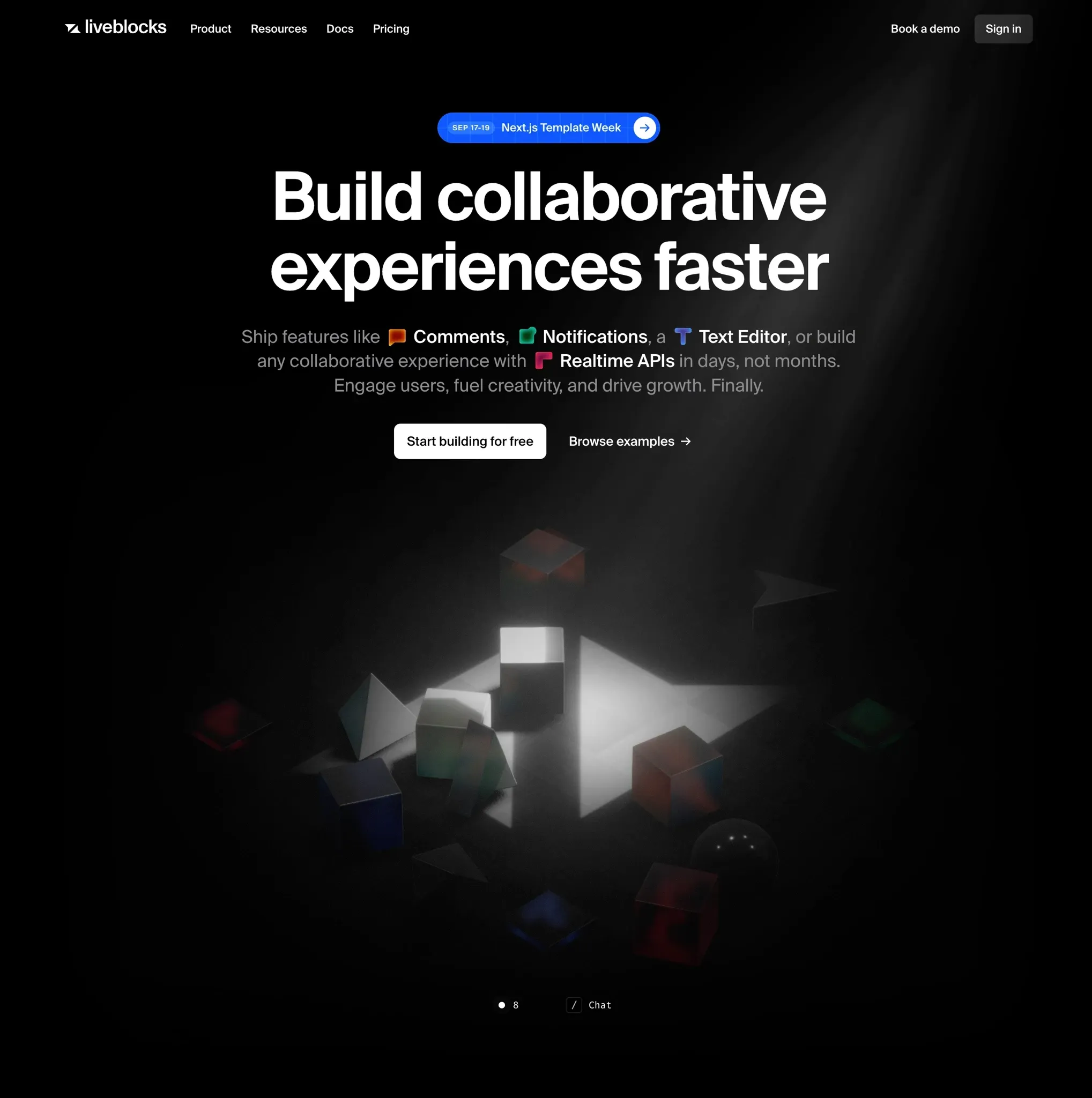 Liveblocks，人工智能、SaaS 网站设计灵感详情图 1
