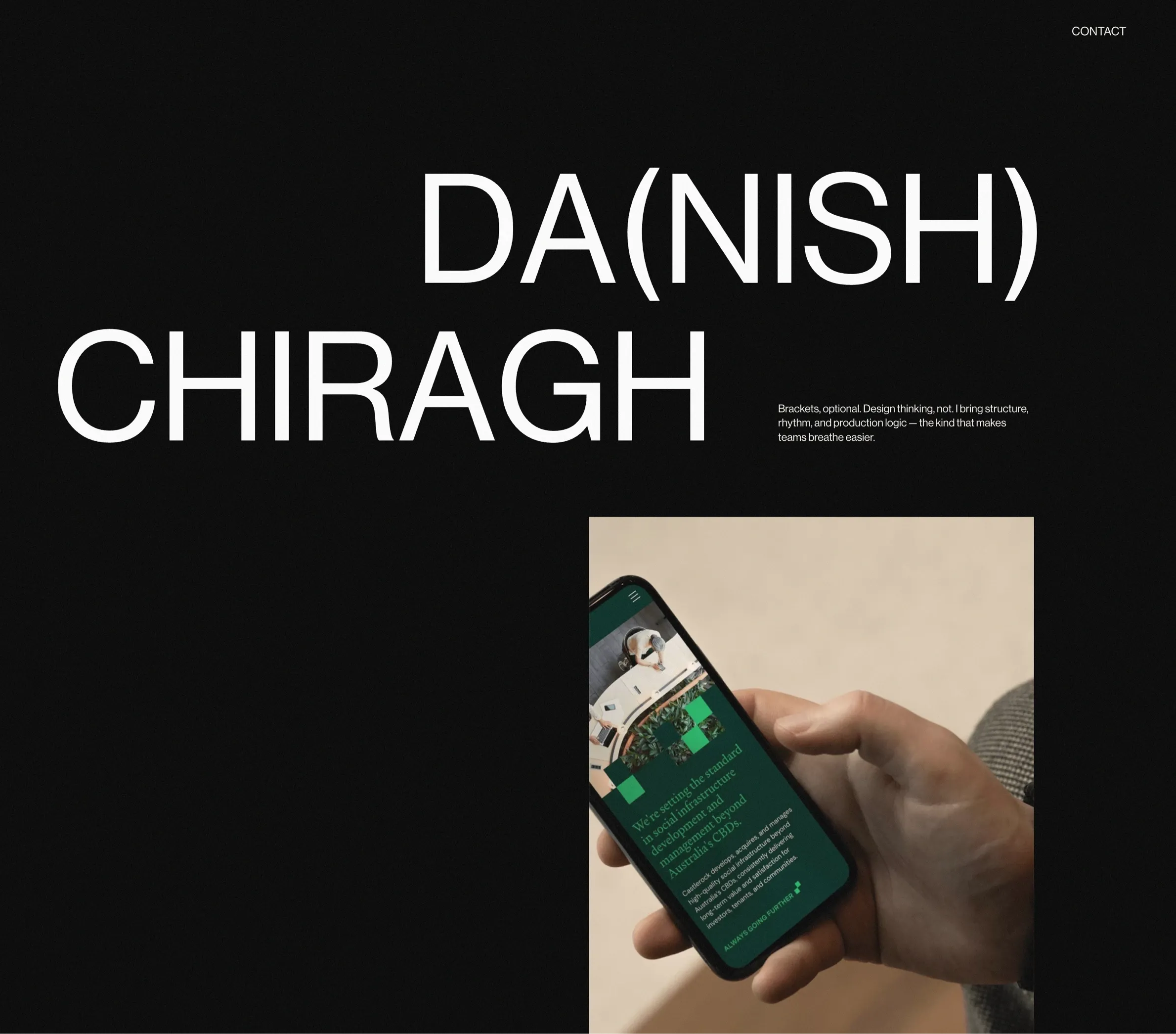 Danish Chiragh，作品集 网站设计灵感详情图 1