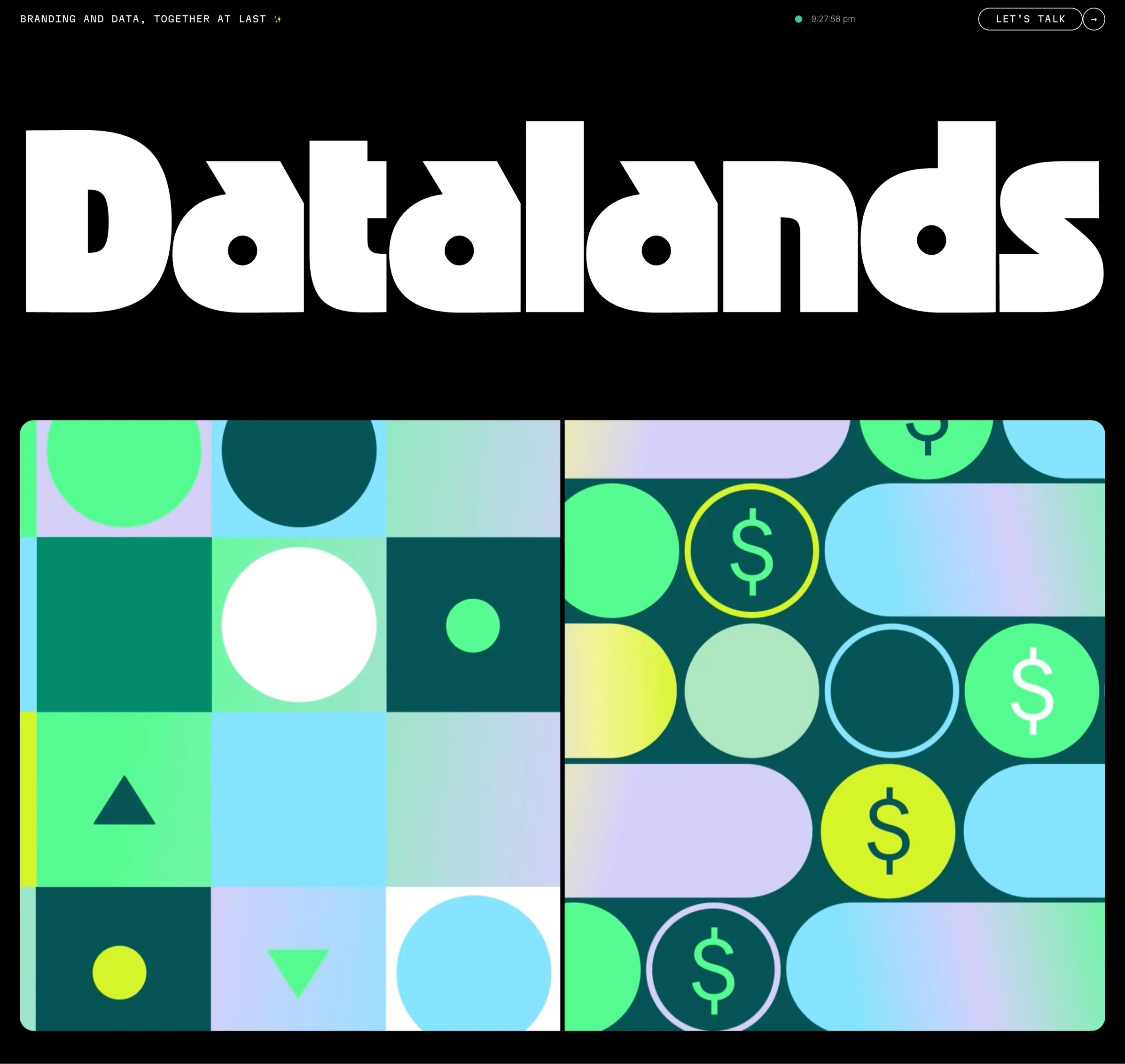 Datalands，作品集 网站设计灵感详情图 1
