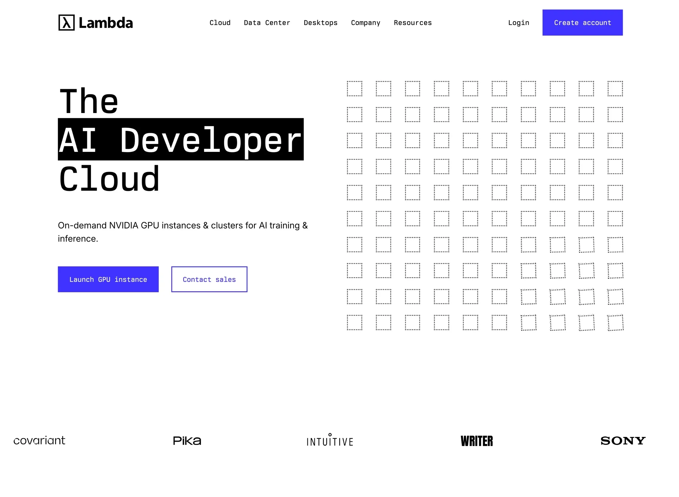 Lambda，人工智能、SaaS 网站设计灵感详情图 1