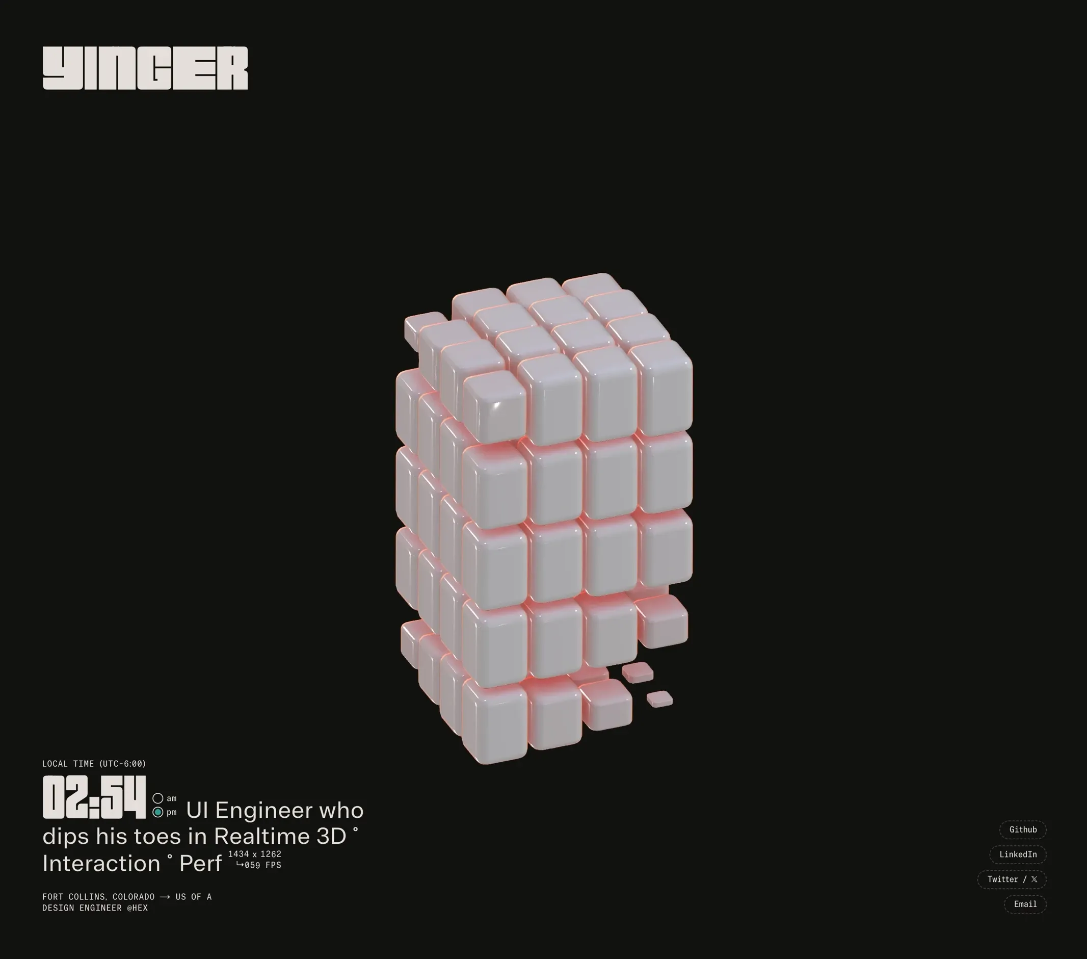 Yinger，落地页 网站设计灵感详情图 1