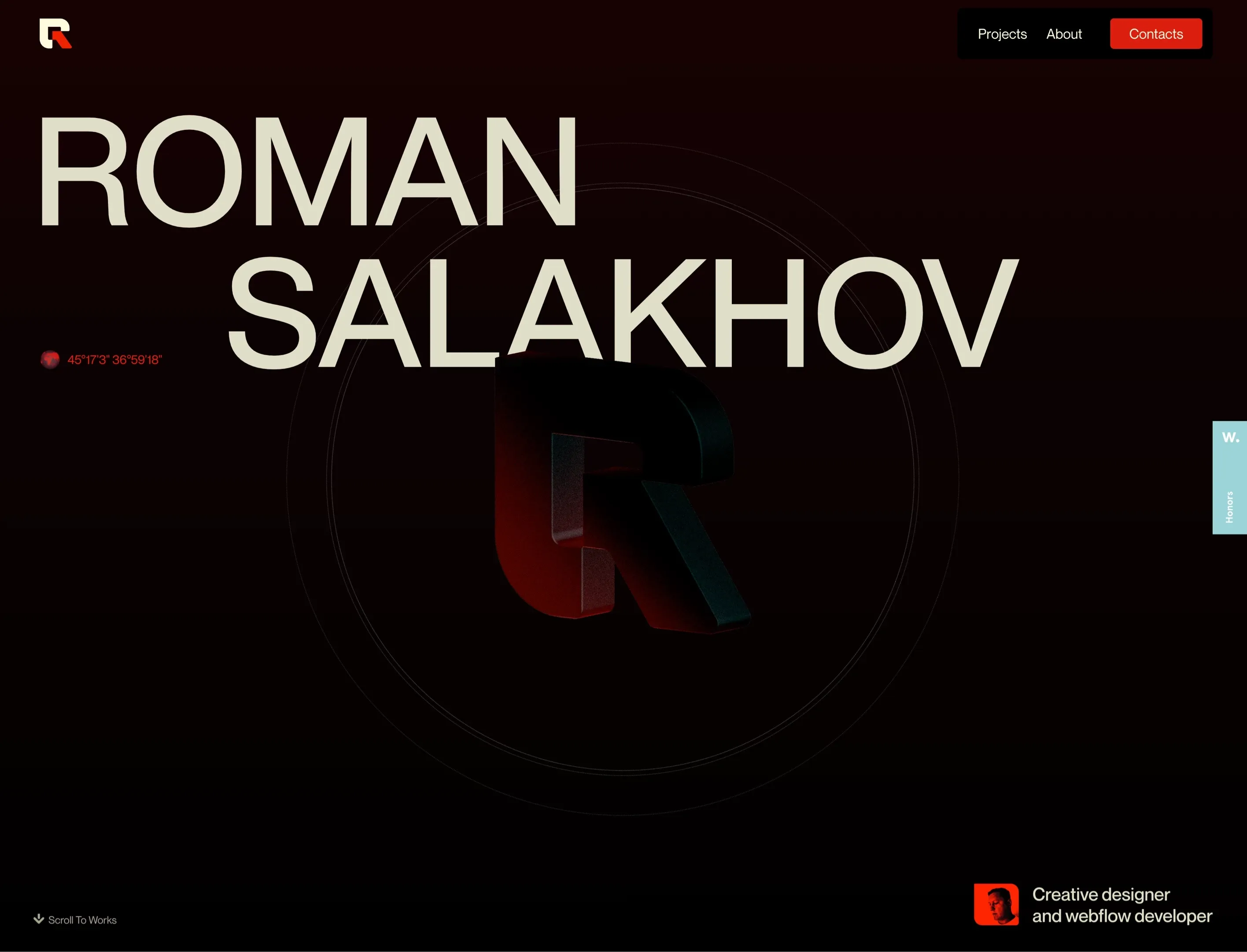 Roman Salakhov，作品集 网站设计灵感详情图 1