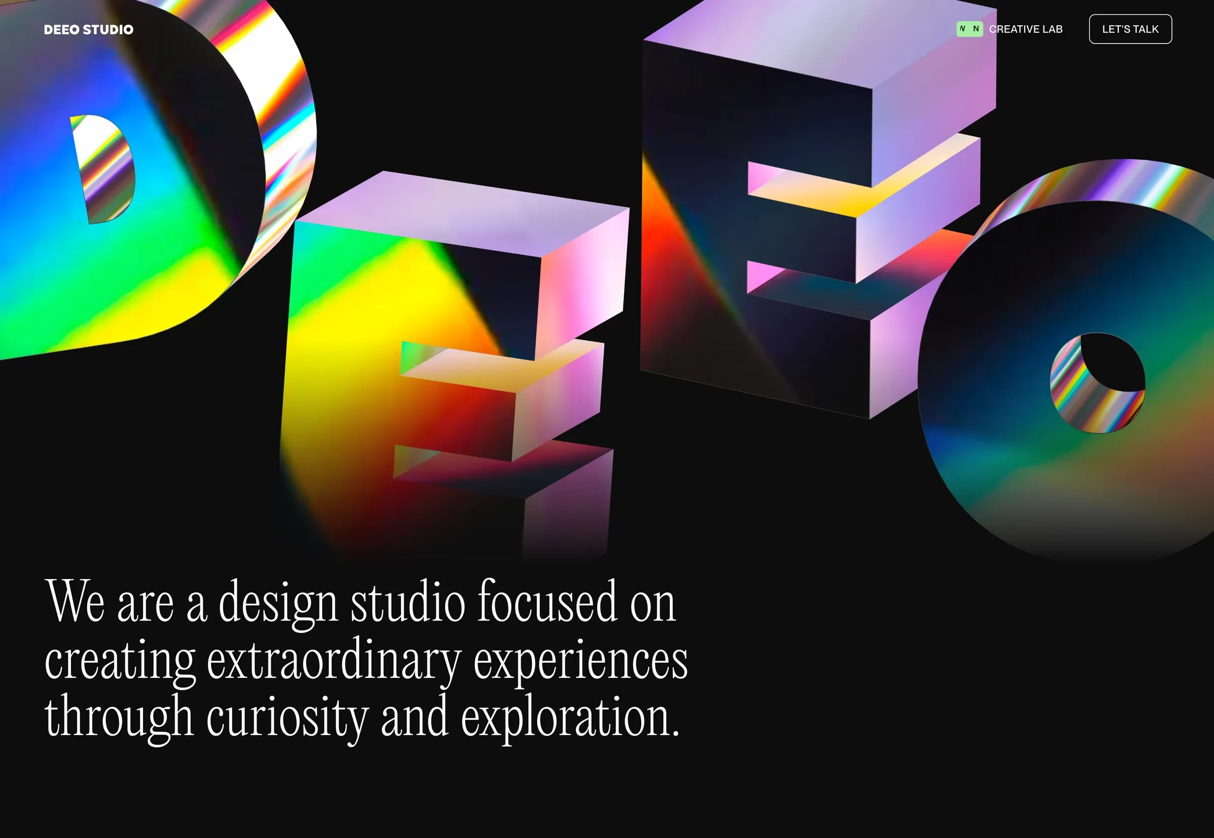 Deeo Studio，作品集 网站设计灵感详情图 1