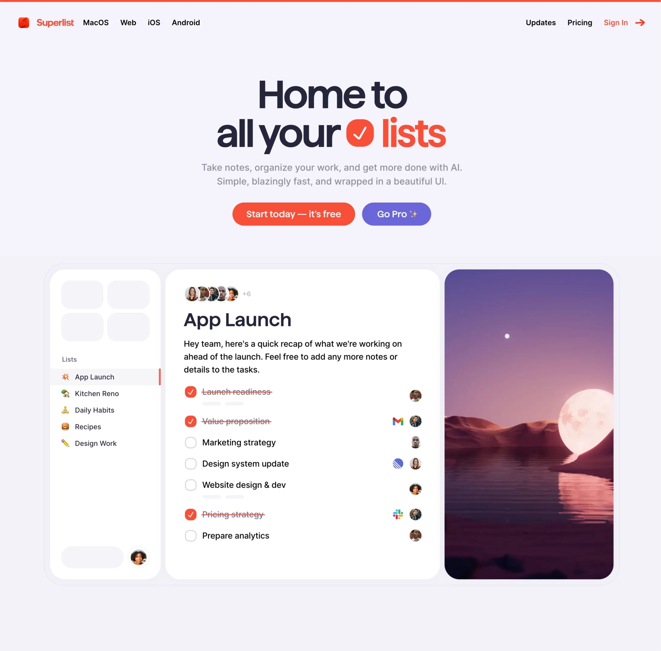 Superlist，人工智能、SaaS 网站设计灵感详情图 1