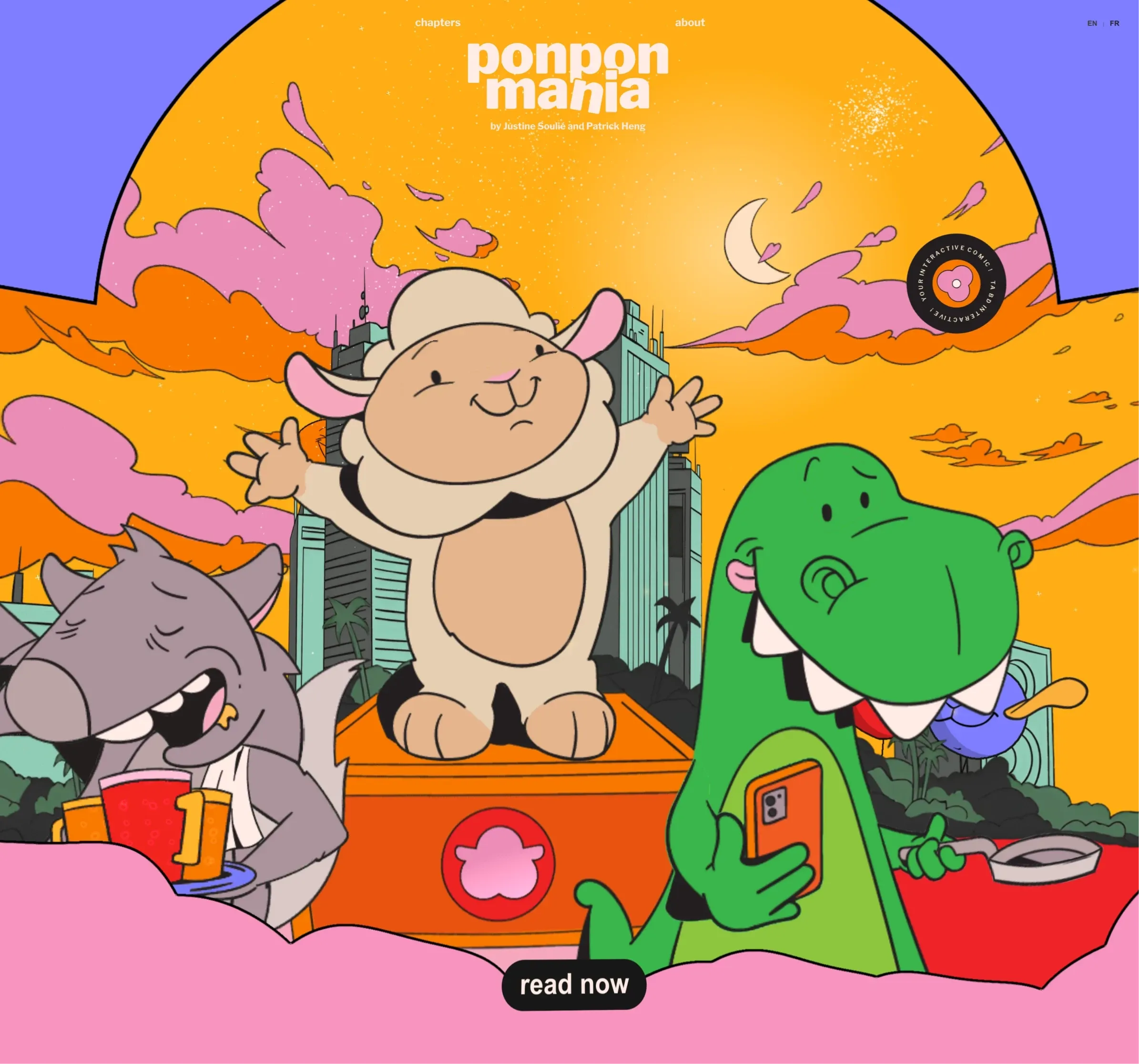 Ponpon Mania，落地页 网站设计灵感详情图 1
