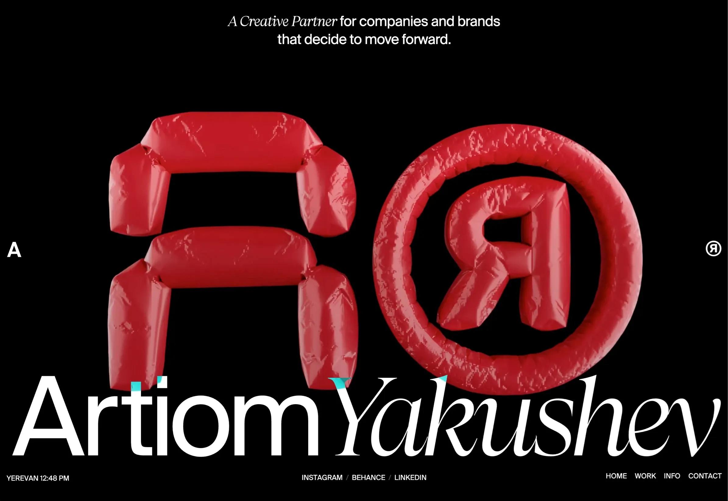 Artiom Yakushev，作品集 网站设计灵感详情图 1