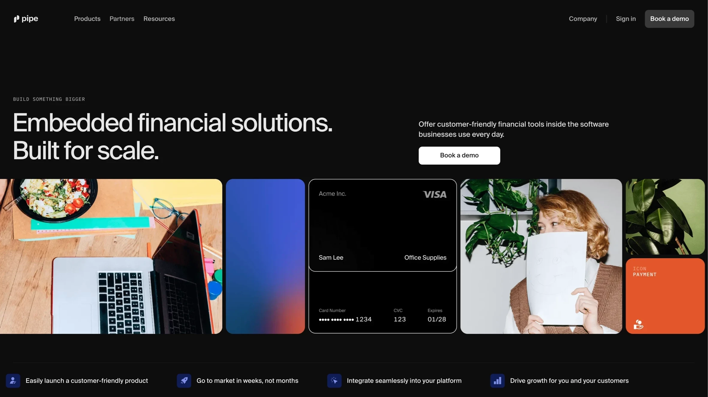 Pipe，落地页、SaaS 网站设计灵感详情图 1