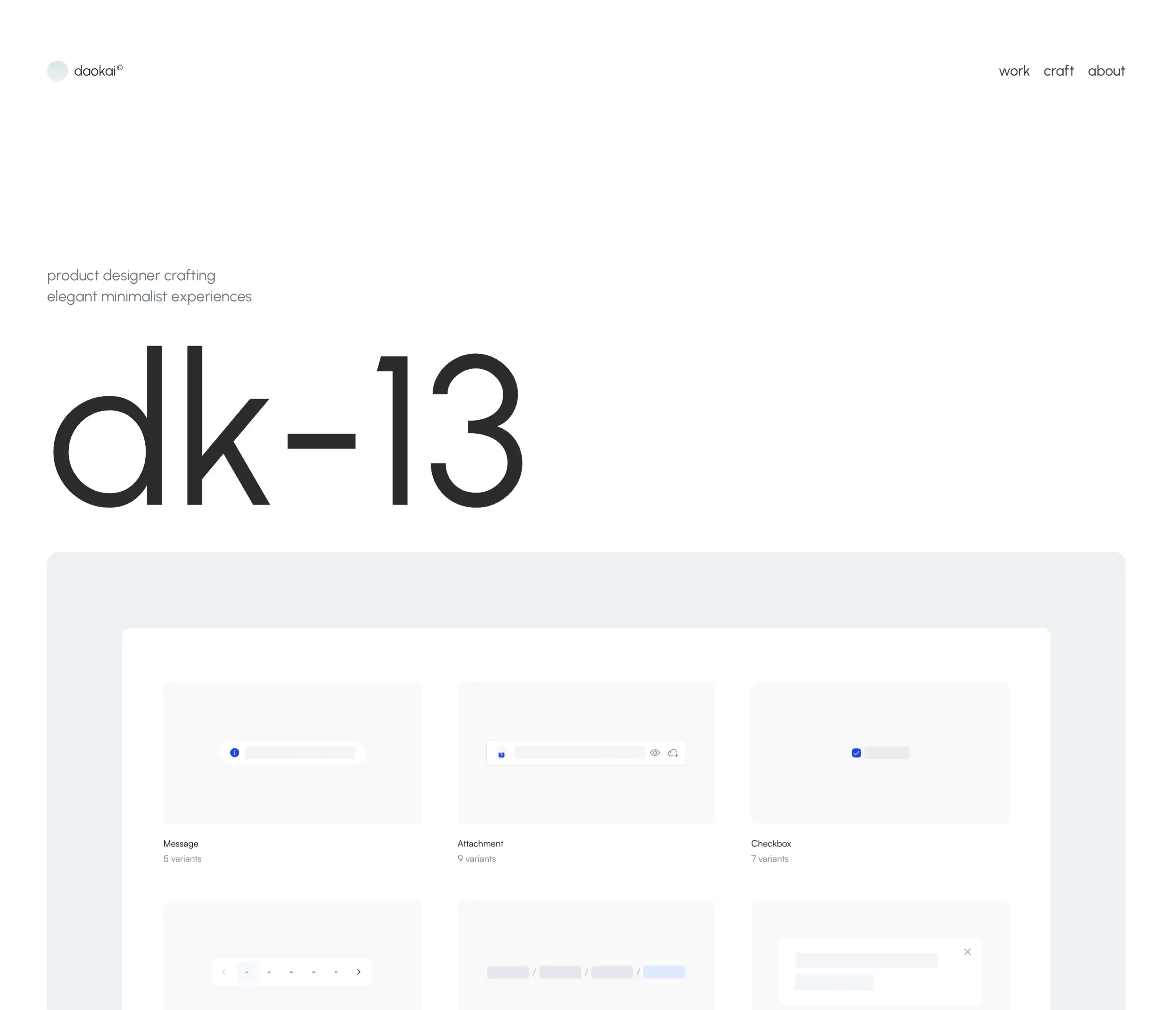 daokai，作品集 网站设计灵感详情图 1