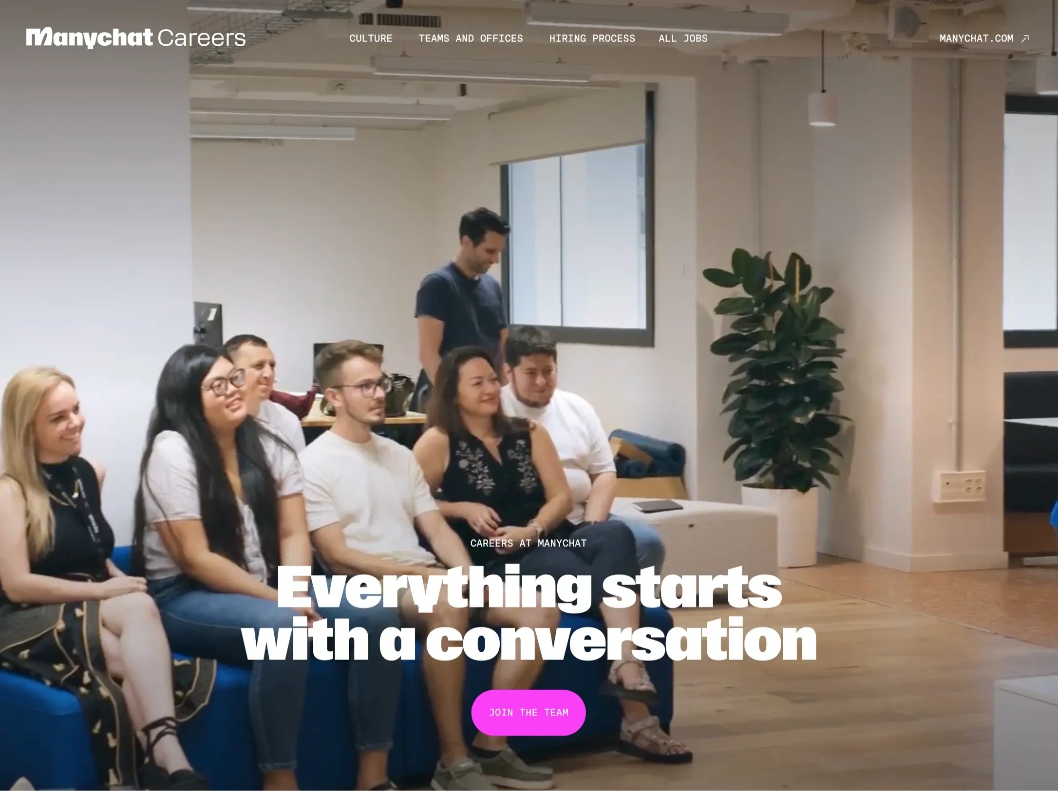 Manychat Careers，落地页 网站设计灵感详情图 1