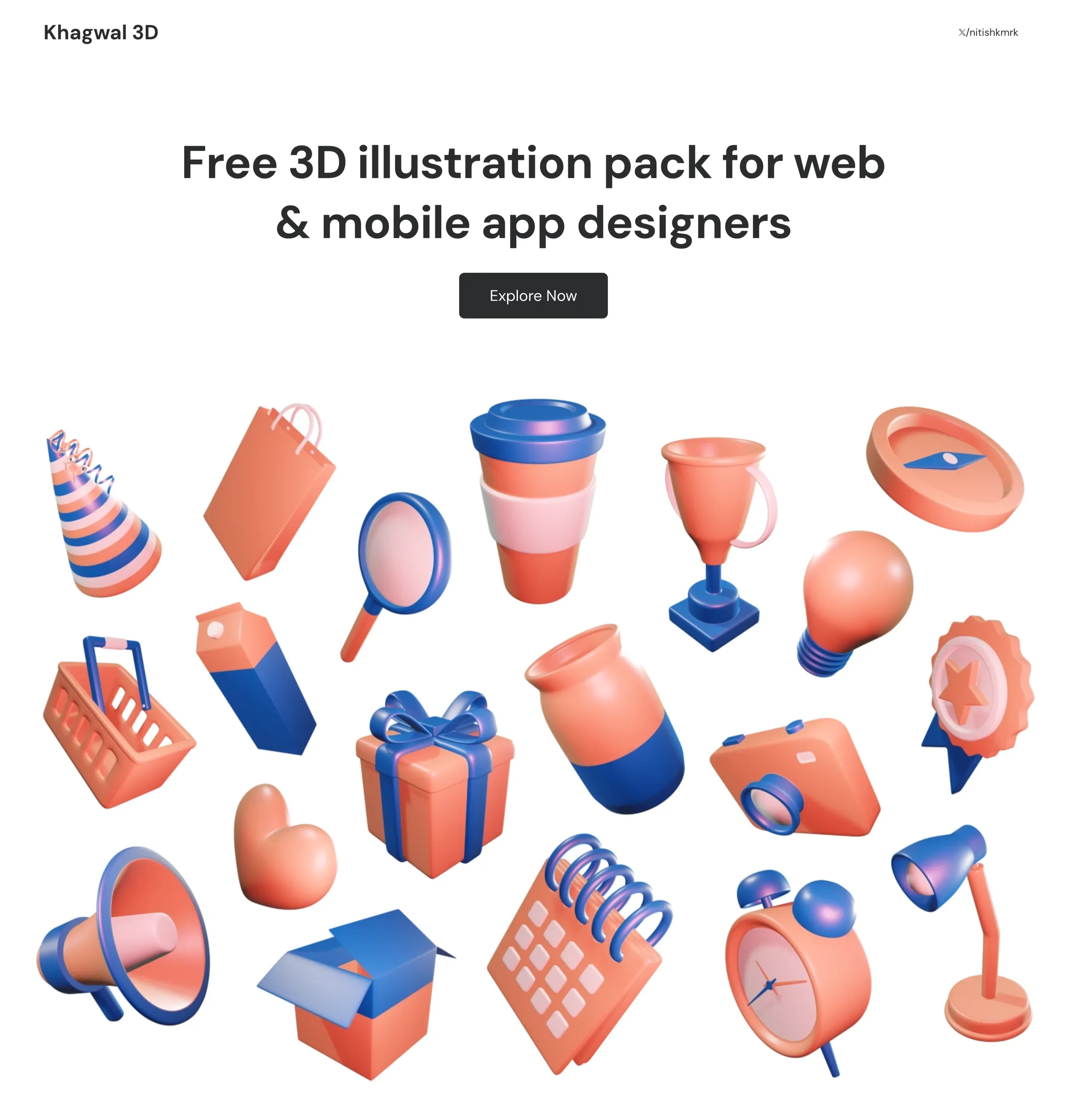 Khagwal 3D，作品集 网站设计灵感详情图 1