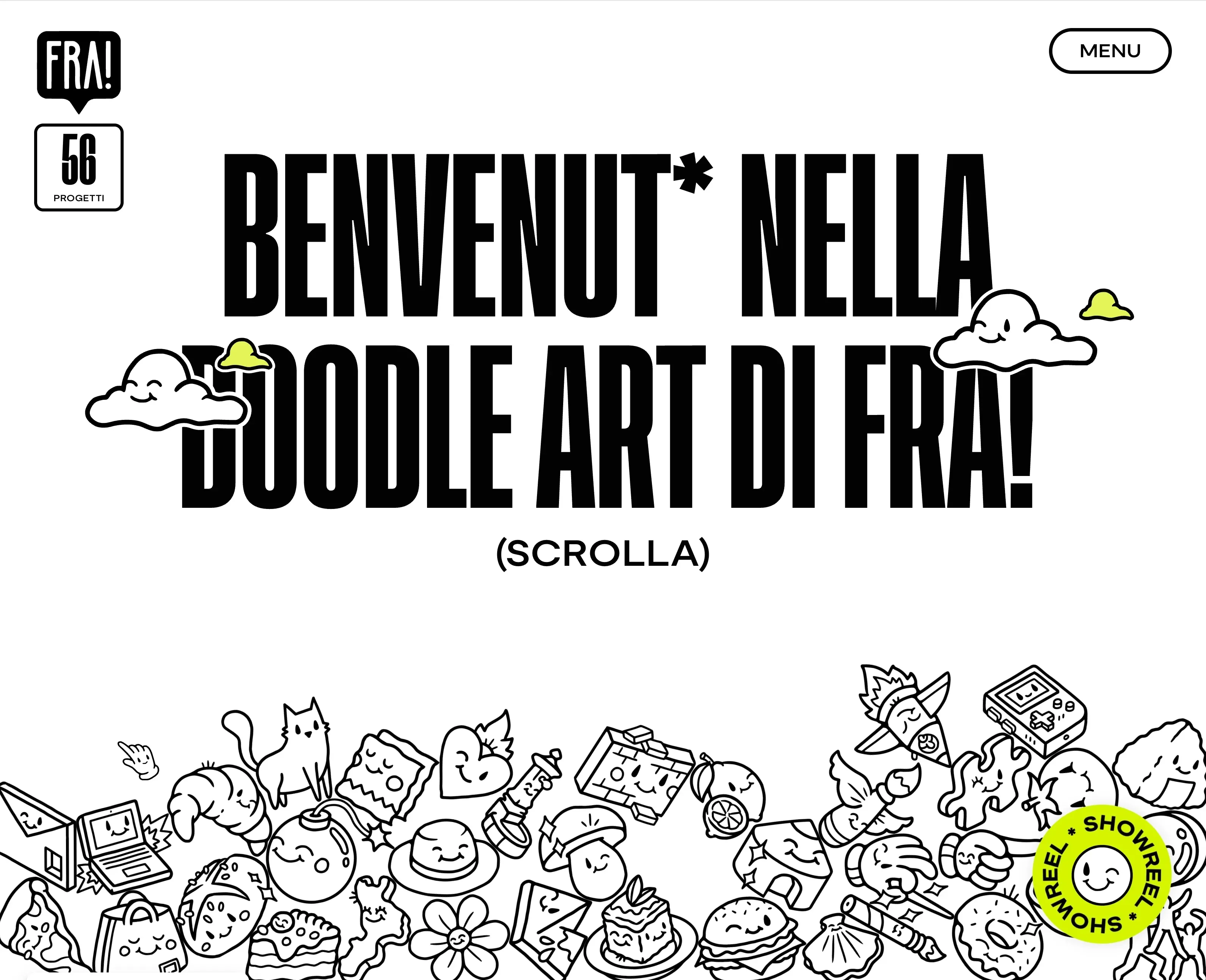 FRA! Doodle Artist Portfolio，作品集 网站设计灵感详情图 1